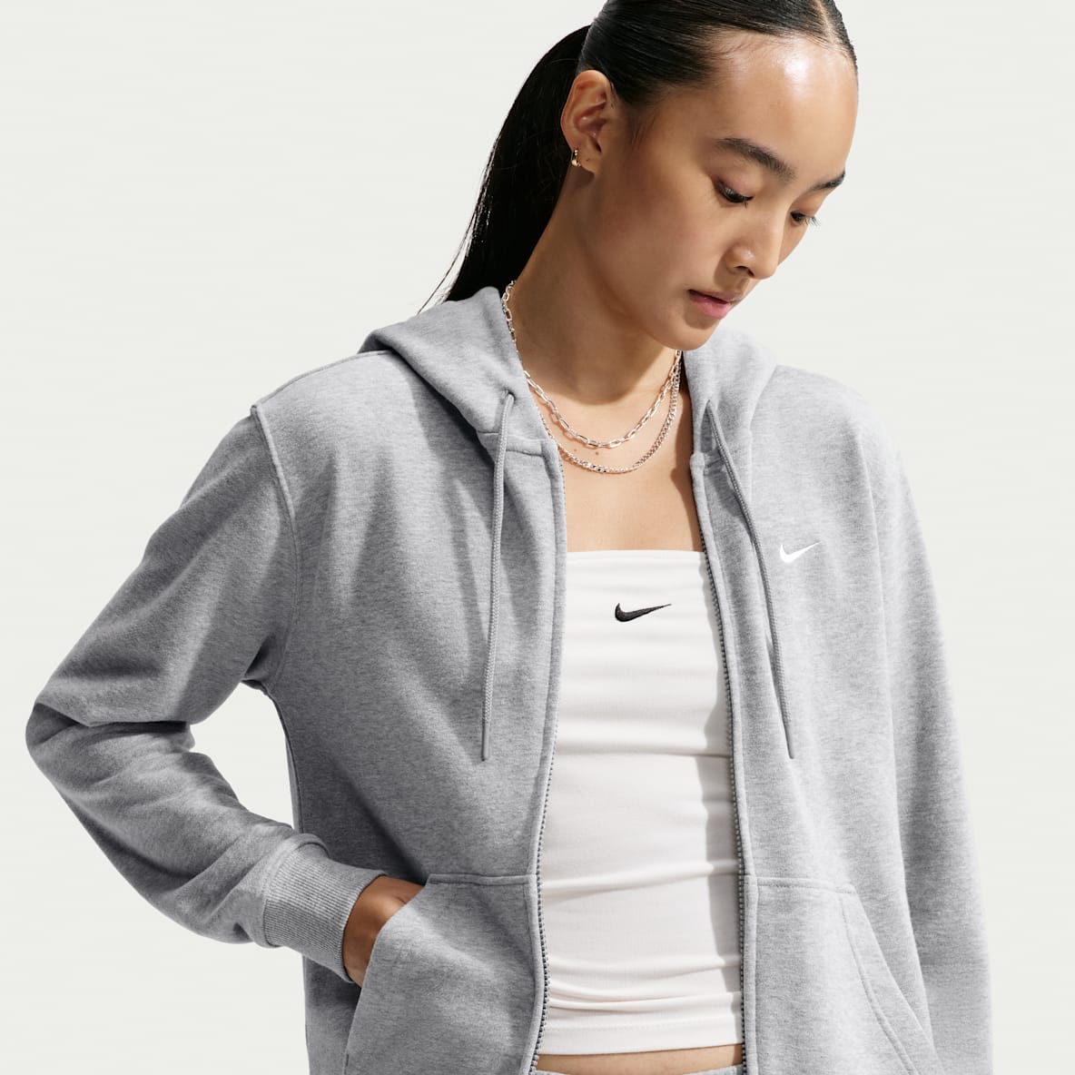 Nike Studio Fleece Lightweight Women's Full-Zip Hoodie