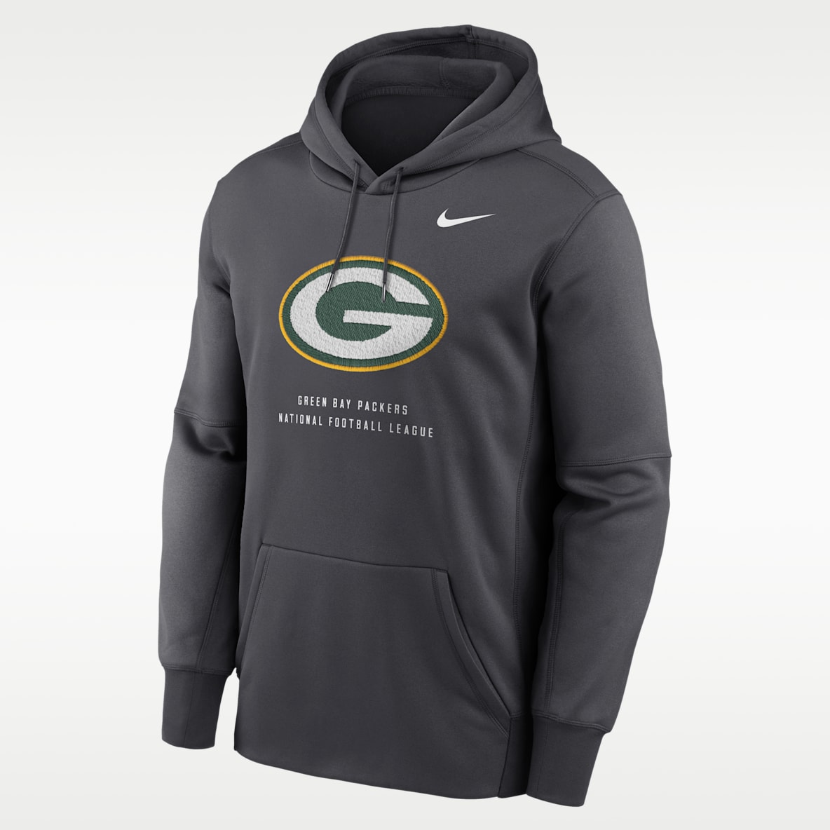Green Bay Packers Sudadera con gorro sin cierre Nike Therma de la NFL para hombre