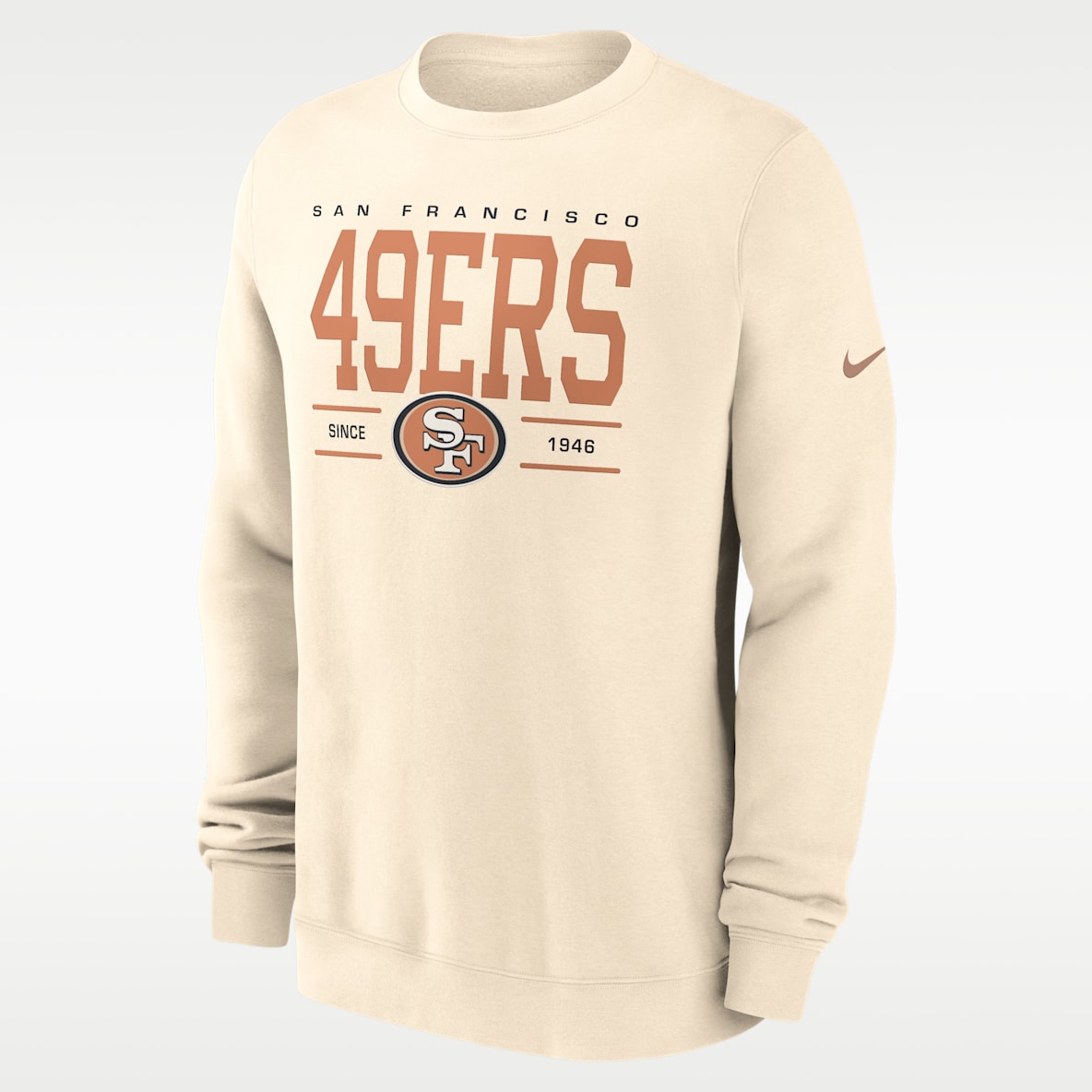 San Francisco 49ers Club Men's Nike NFL Pullover Crew