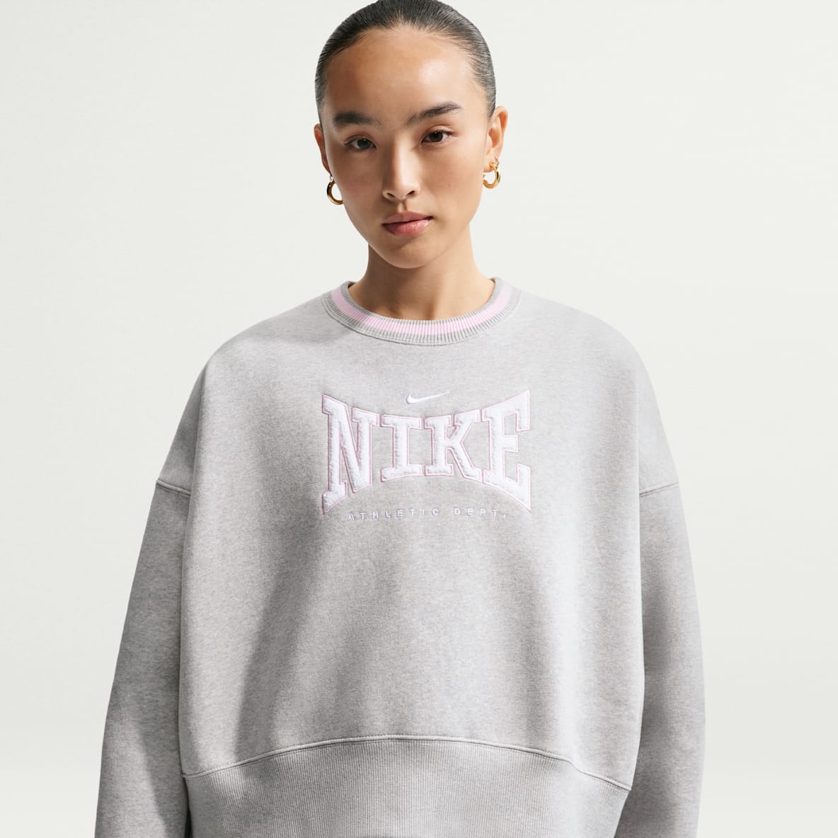 Nike Sportswear Phoenix Fleece Sudadera oversized de cuello redondo para mujer