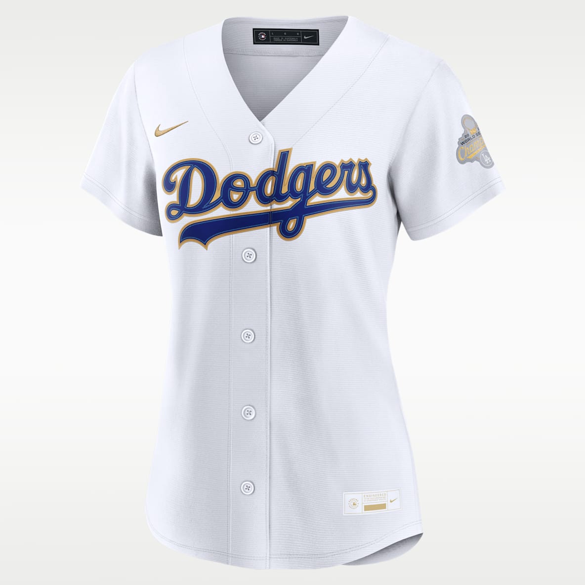 Los Angeles Dodgers 2025 World Series Champion Gold Series Women's Nike MLB Stadium Jersey