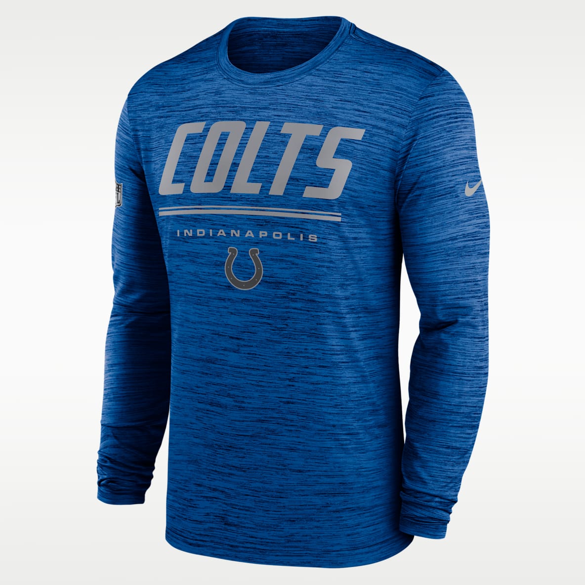 Indianapolis Colts Sideline Team Issue Velocity Men's Nike Dri-FIT NFL Long-Sleeve T-Shirt