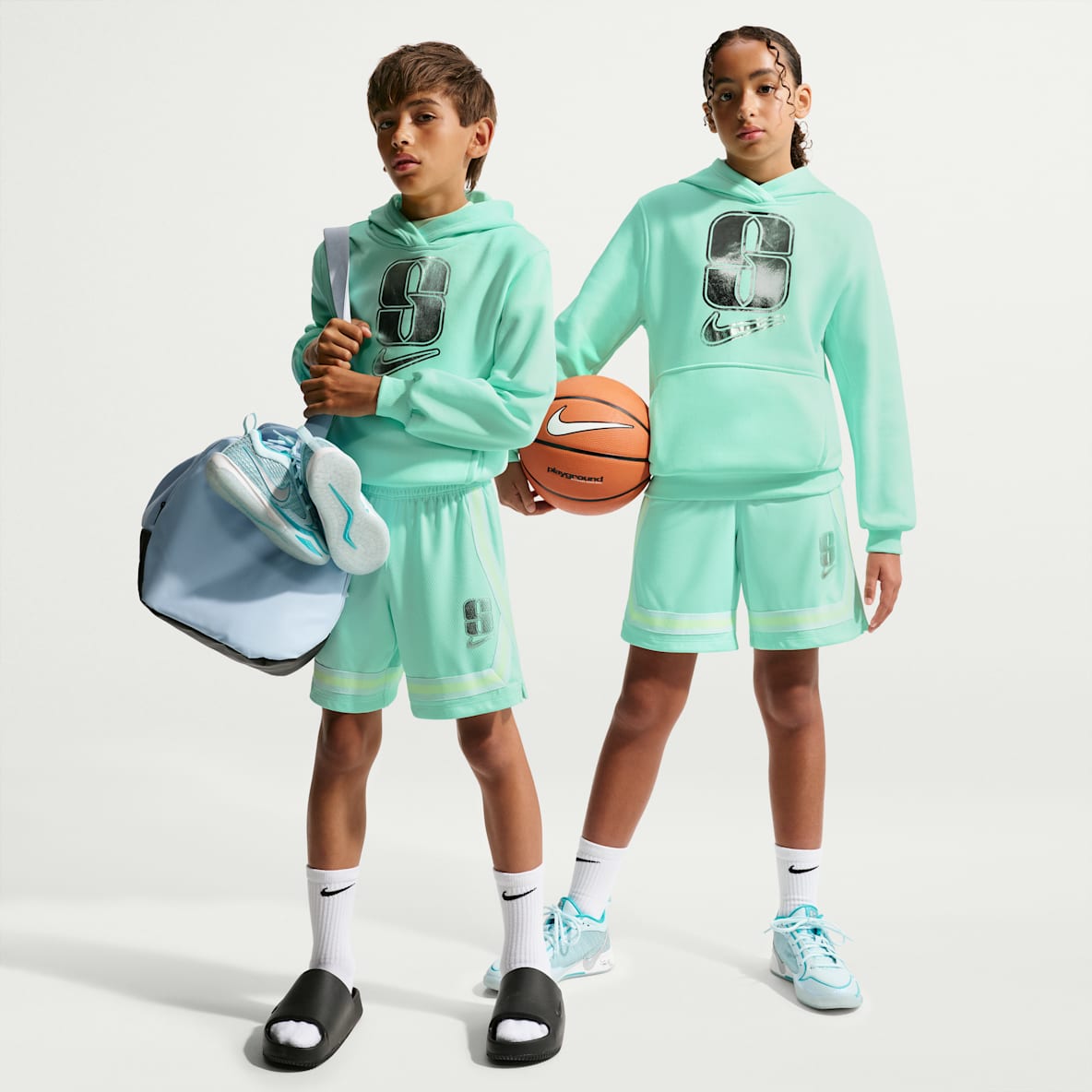 Sabrina Shorts de básquetbol Dri-FIT Crossover para niños talla grande