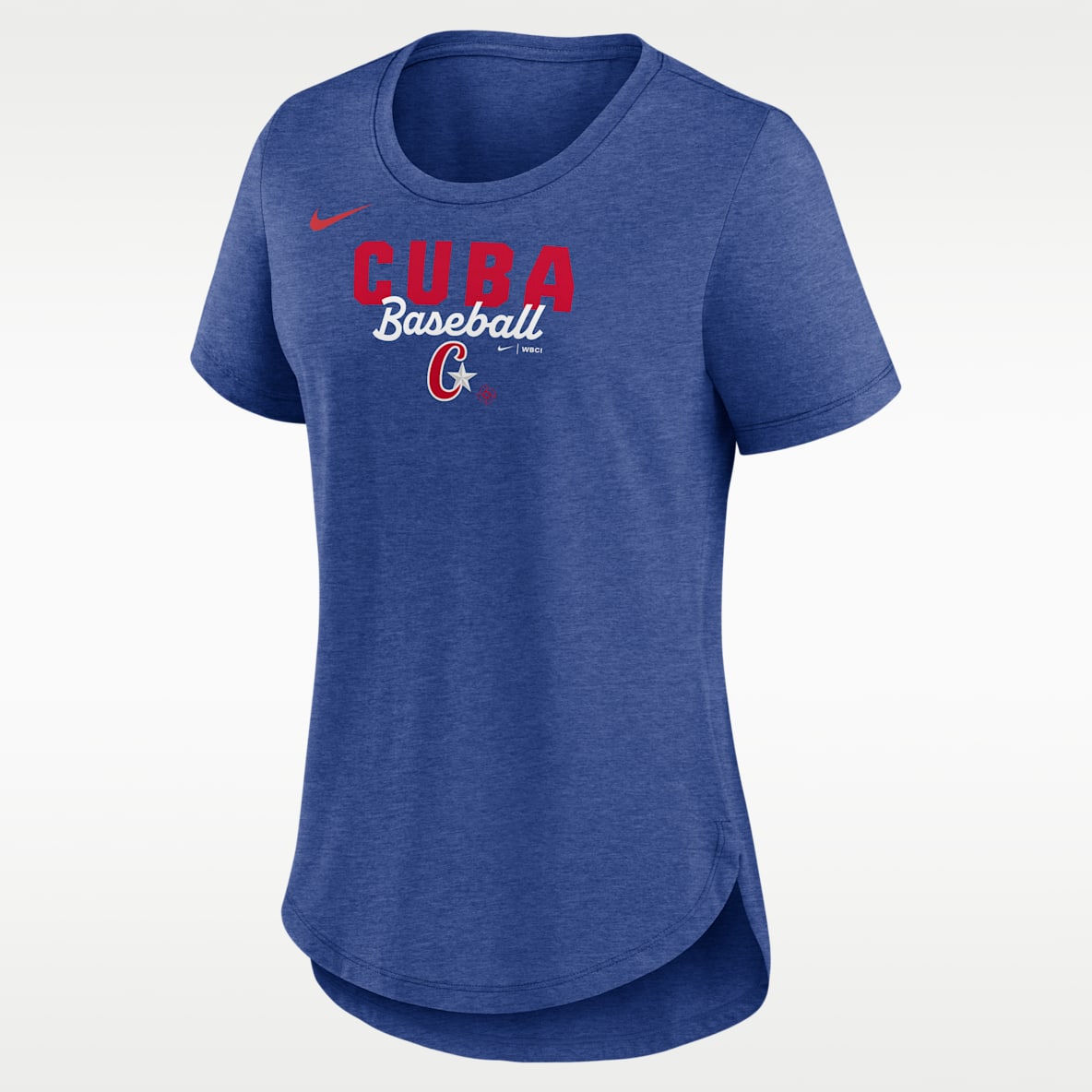 Cuba National Baseball Team 2026 World Baseball Classic Arched Team Name Women's Nike T-Shirt