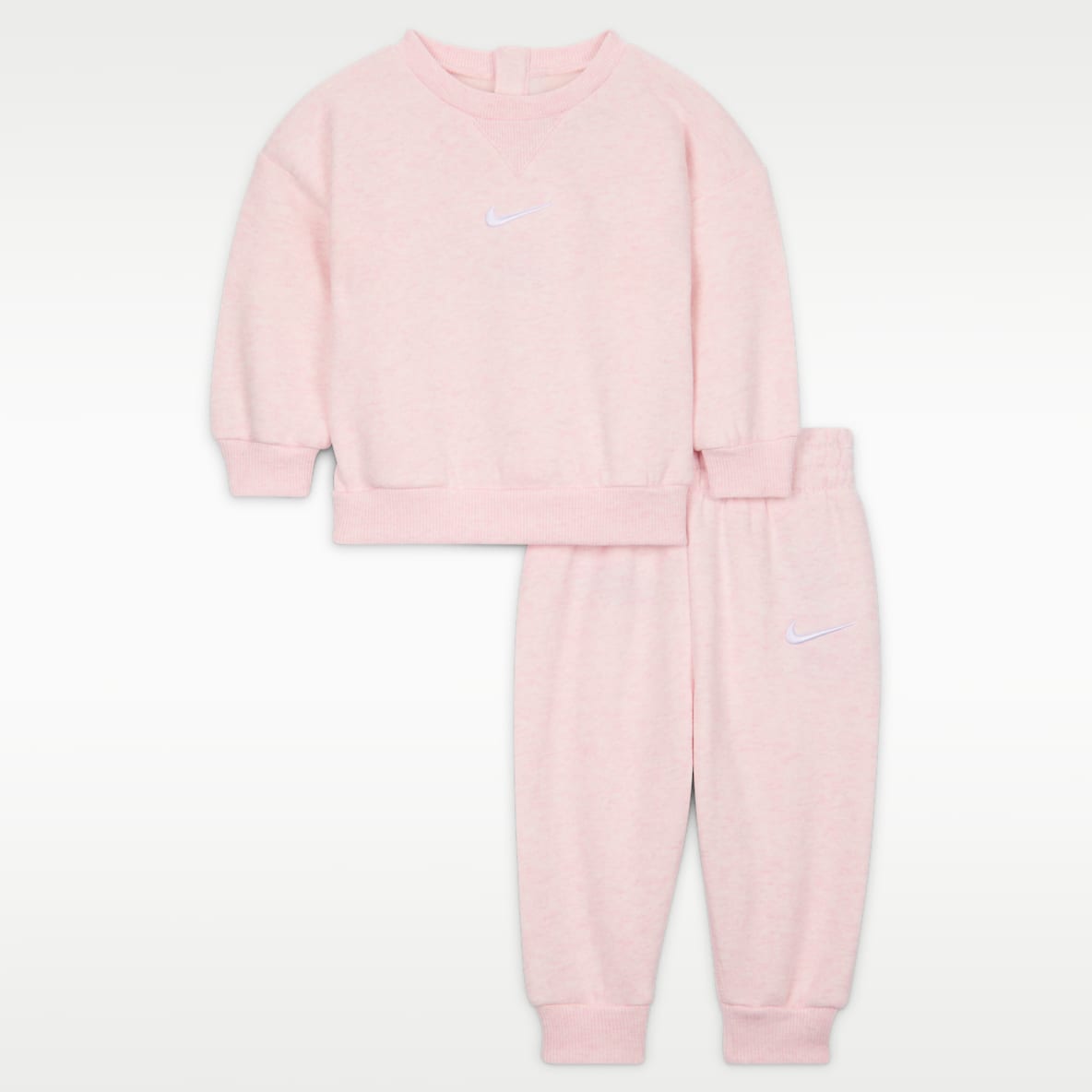 Nike Σετ φλις δύο τεμαχίων με μπλούζα crew Essential για βρέφη (0-9M)