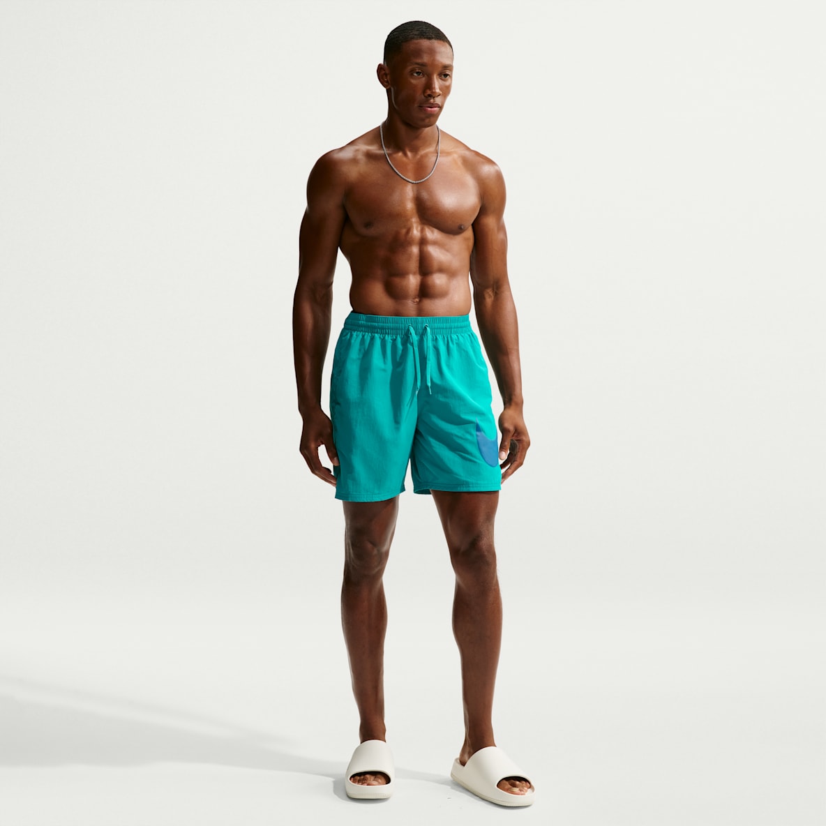 Nike Swim Breaker Shorts de playa o alberca con forro completo de 18 cm para hombre