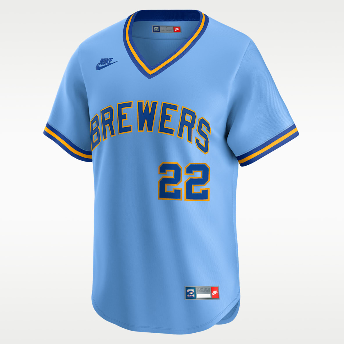 Christian Yelich Milwaukee Brewers Cooperstown Men's Nike Dri-FIT MLB Limited Jersey