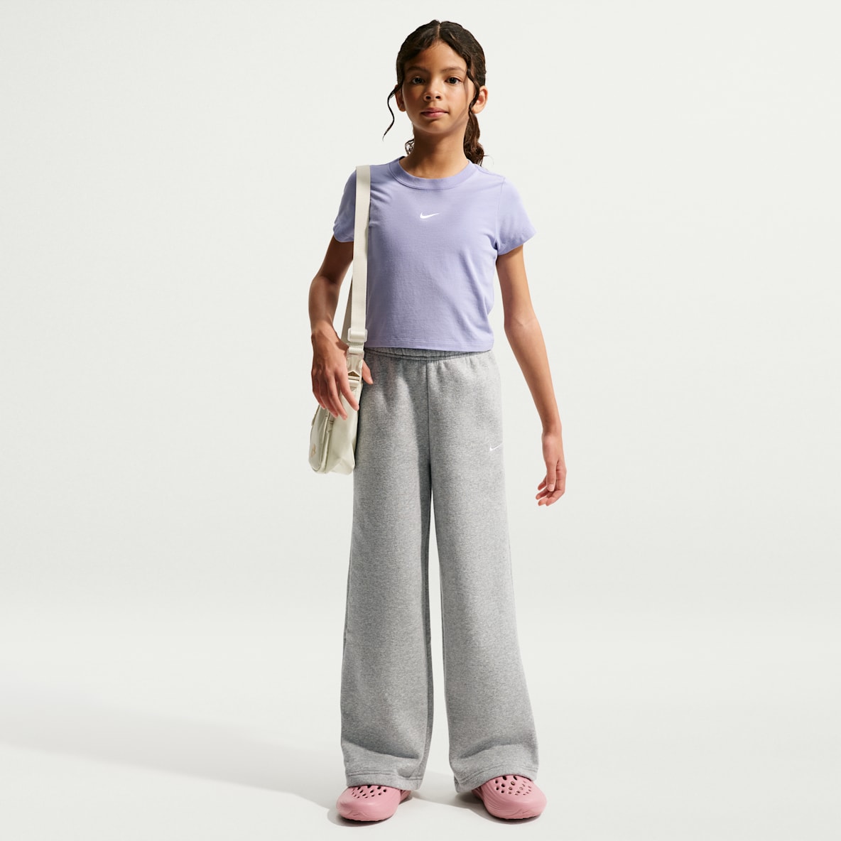 Nike Sportswear Studio Fleece Girls' Open-Hem Pants