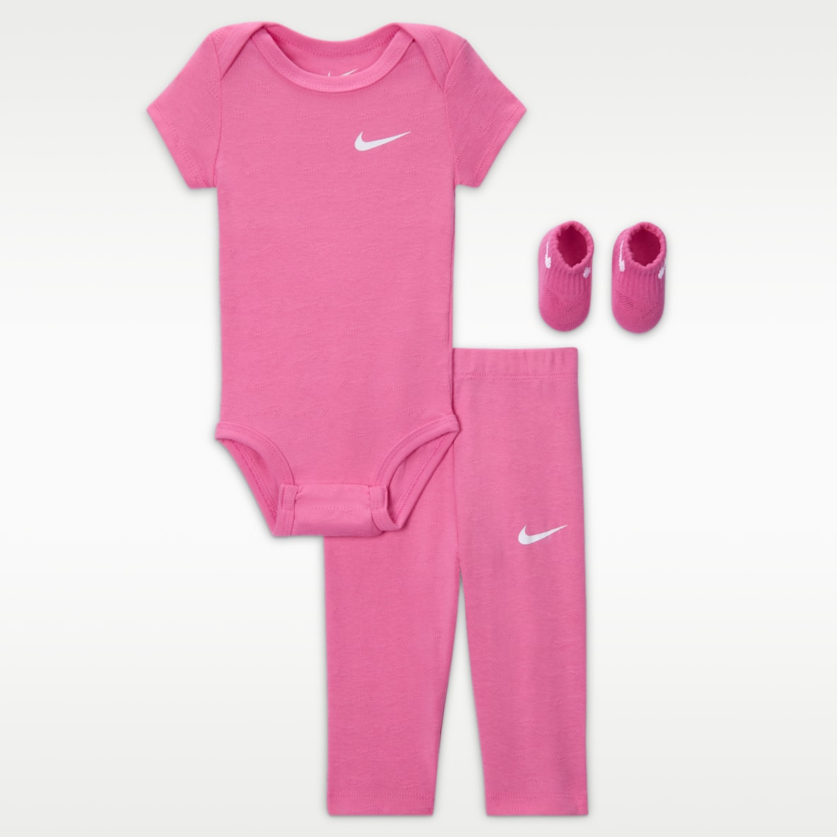 Nike Conjunto de 3 piezas de tejido pointelle para bebé