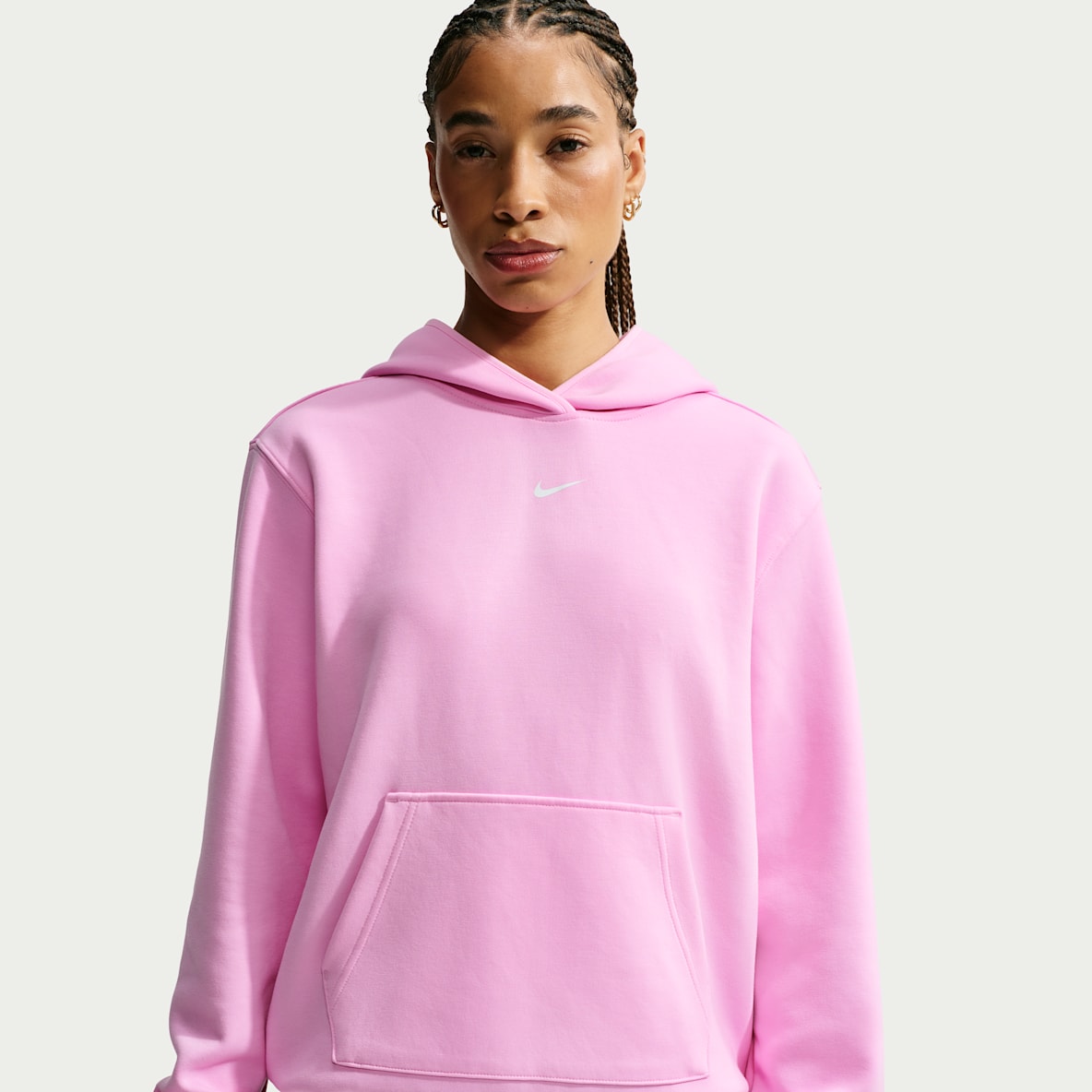 Nike Studio Fleece Sport Sudadera con gorro sin cierre Dri-FIT para mujer