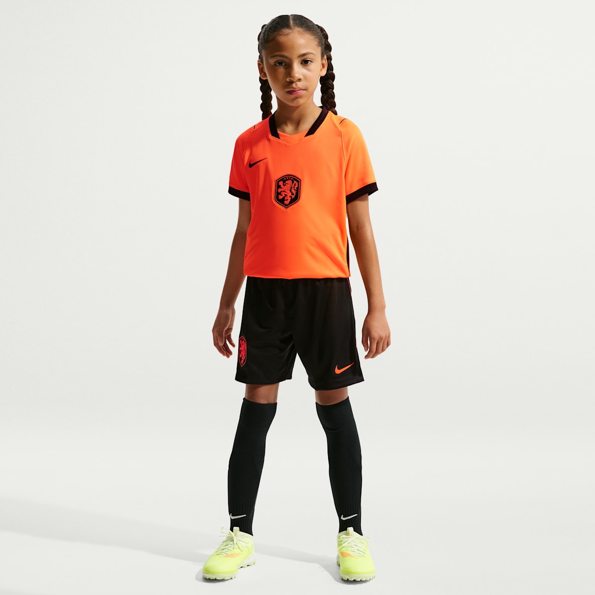 Netherlands 2026 Stadium Home Older Kids' Nike Dri-FIT Football Replica Shorts