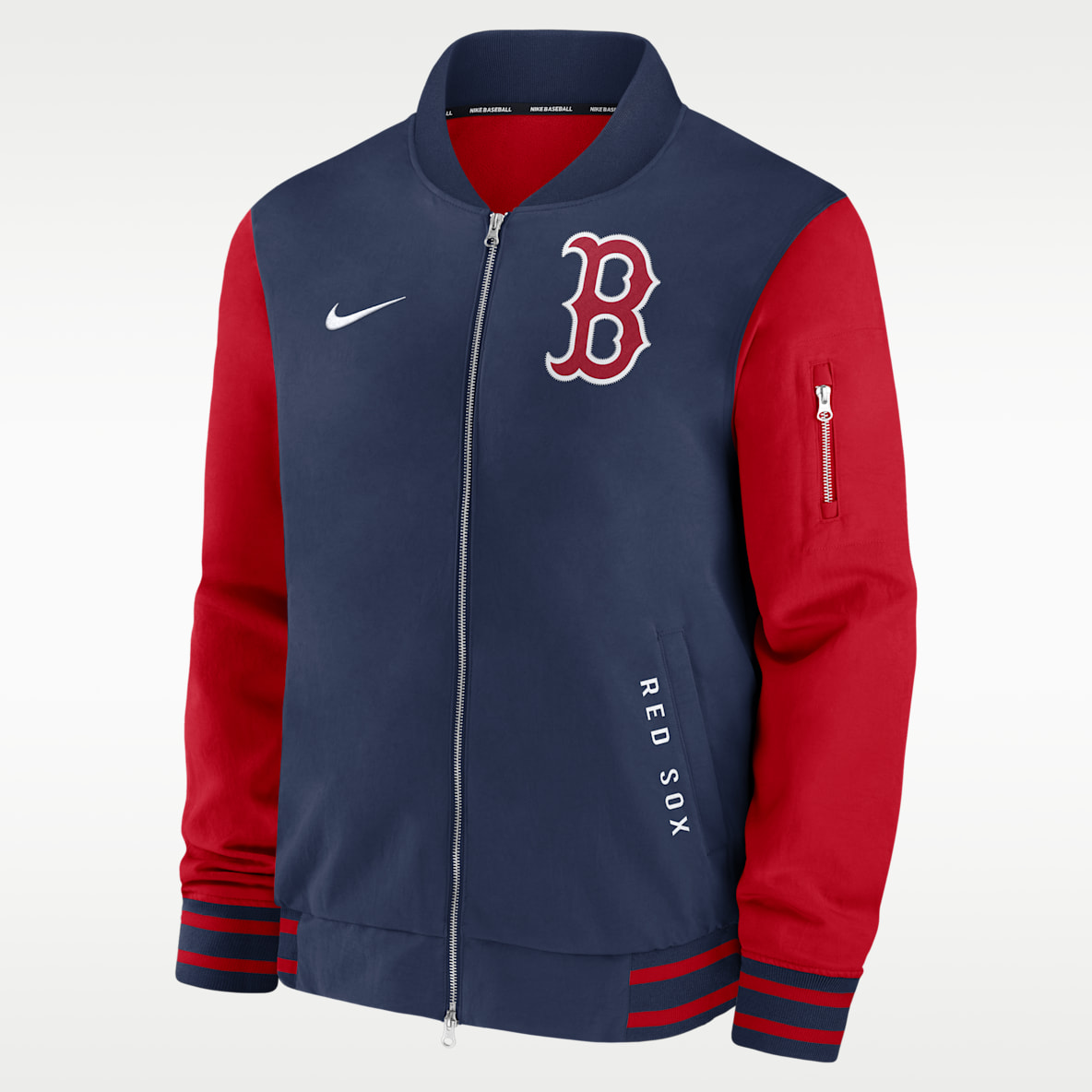 Boston Red Sox Authentic Collection Dugout Men's Nike MLB Full-Zip Bomber Jacket