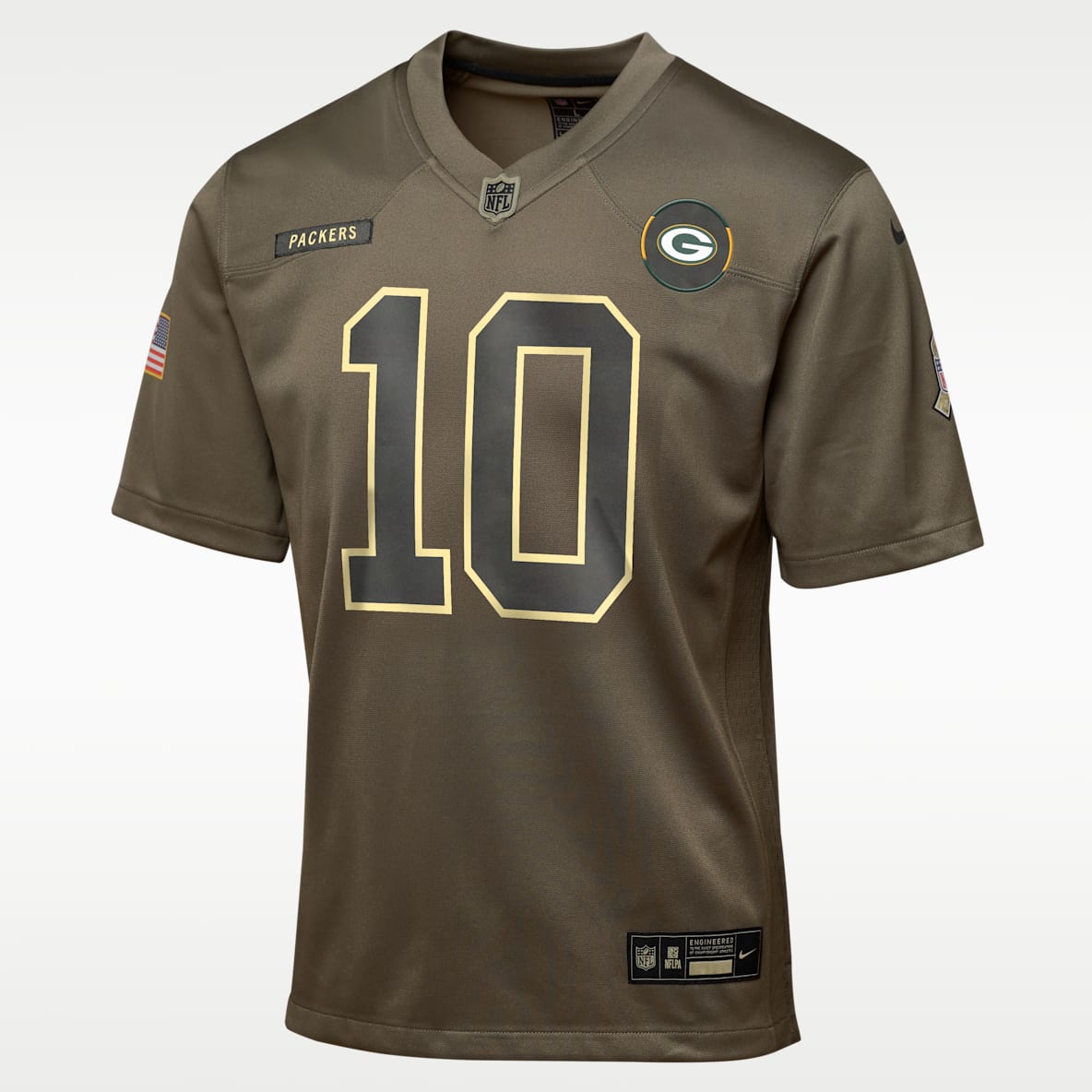 Jordan Love Green Bay Packers Salute to Service Big Kids’ Nike NFL Game Jersey