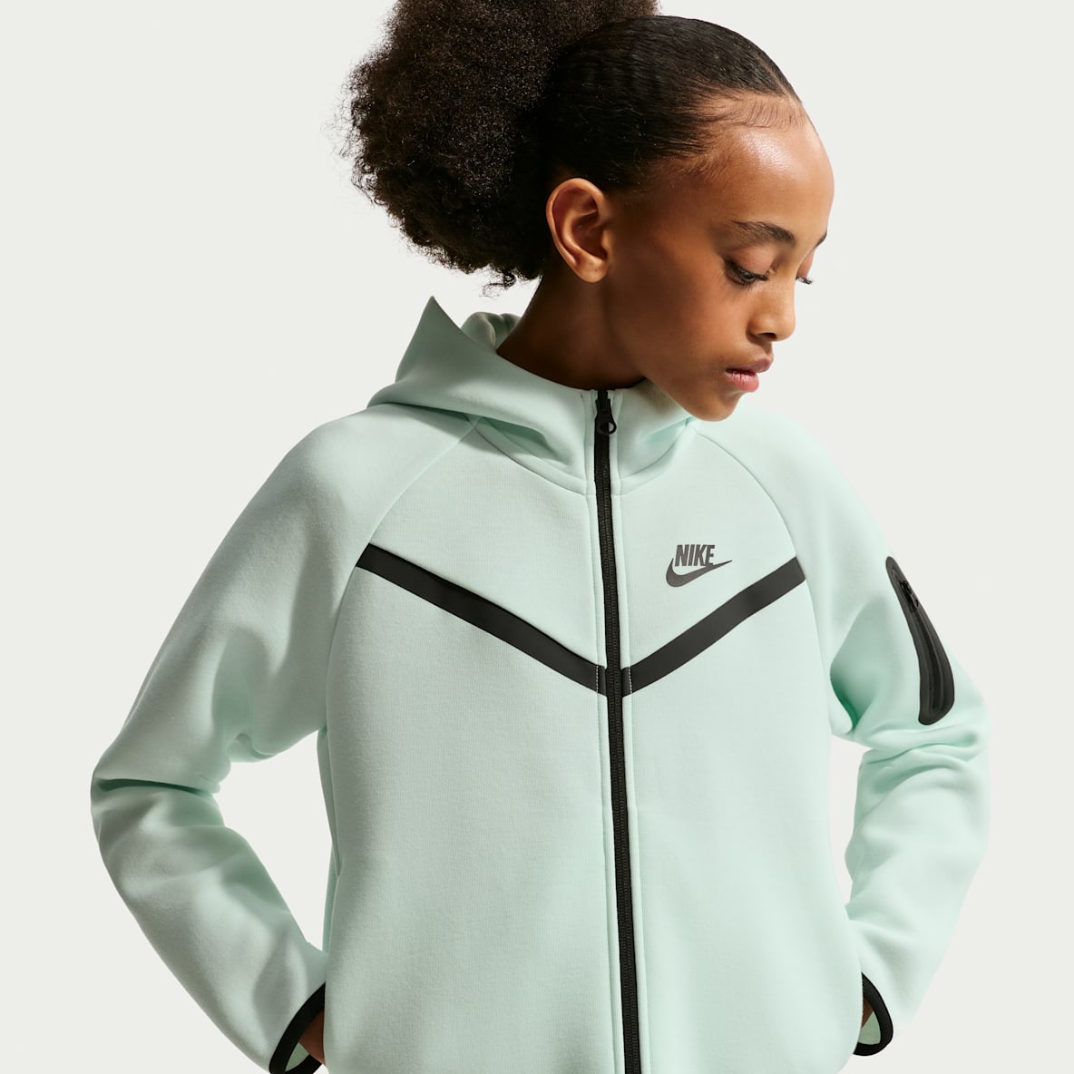 Nike Sportswear Tech Fleece Hoodie com fecho completo para rapariga