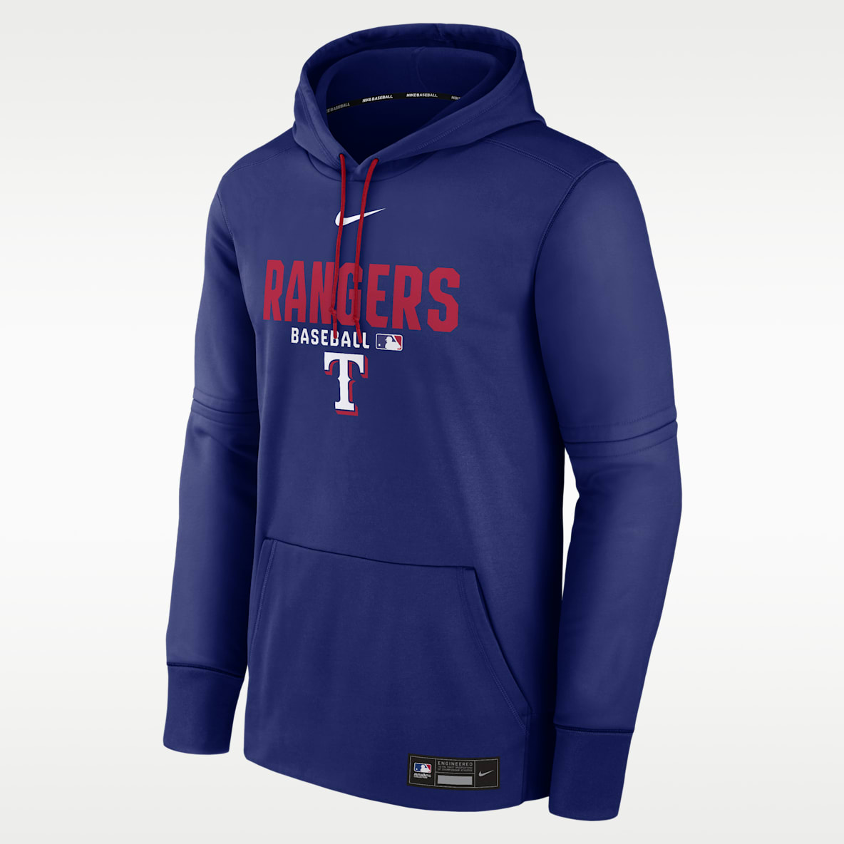 Texas Rangers Authentic Collection Men's Nike Therma MLB Pullover Hoodie