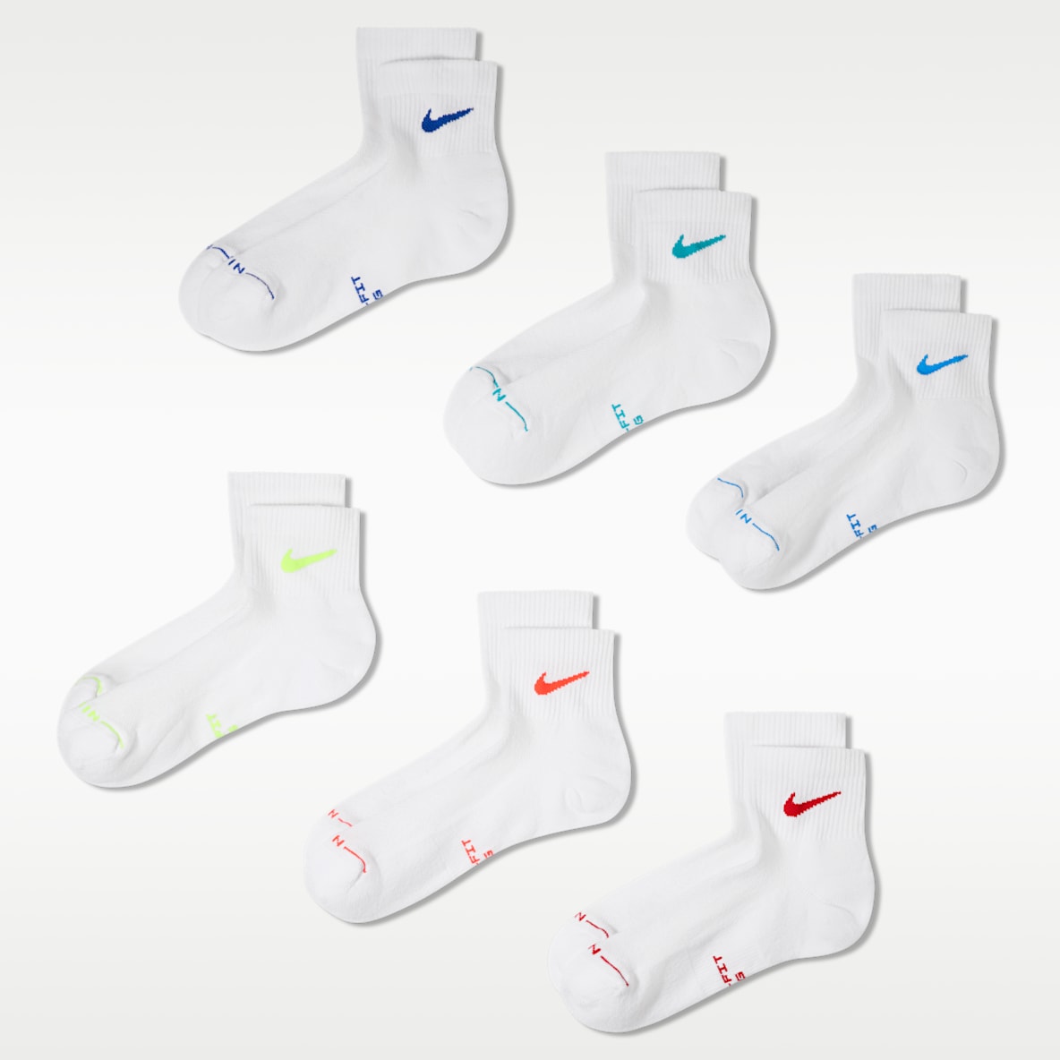 Nike Everyday Elevated Ankle Socks (6 Pairs)