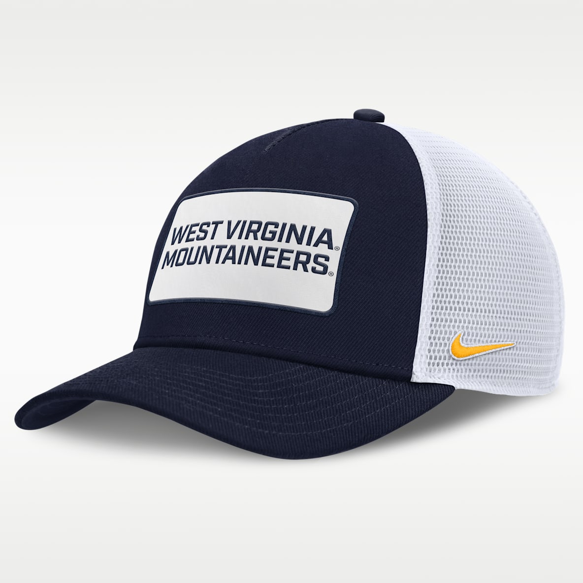 West Virginia On-Field Rise Men's Nike College Trucker Adjustable Hat