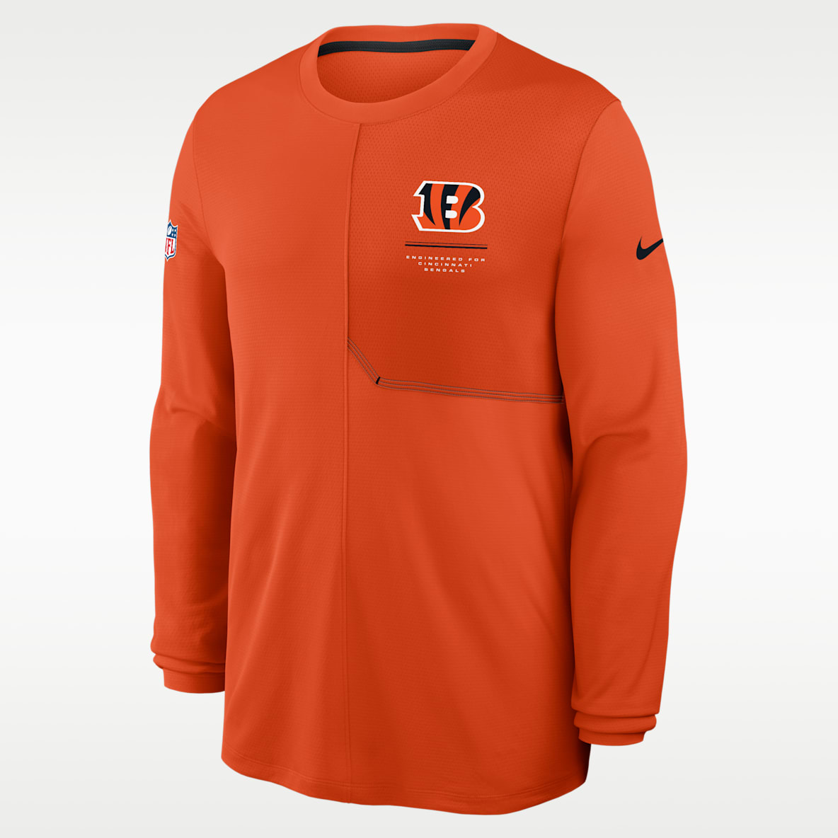 Cincinnati Bengals Sideline Coach Men's Nike Dri-FIT NFL Long-Sleeve Top
