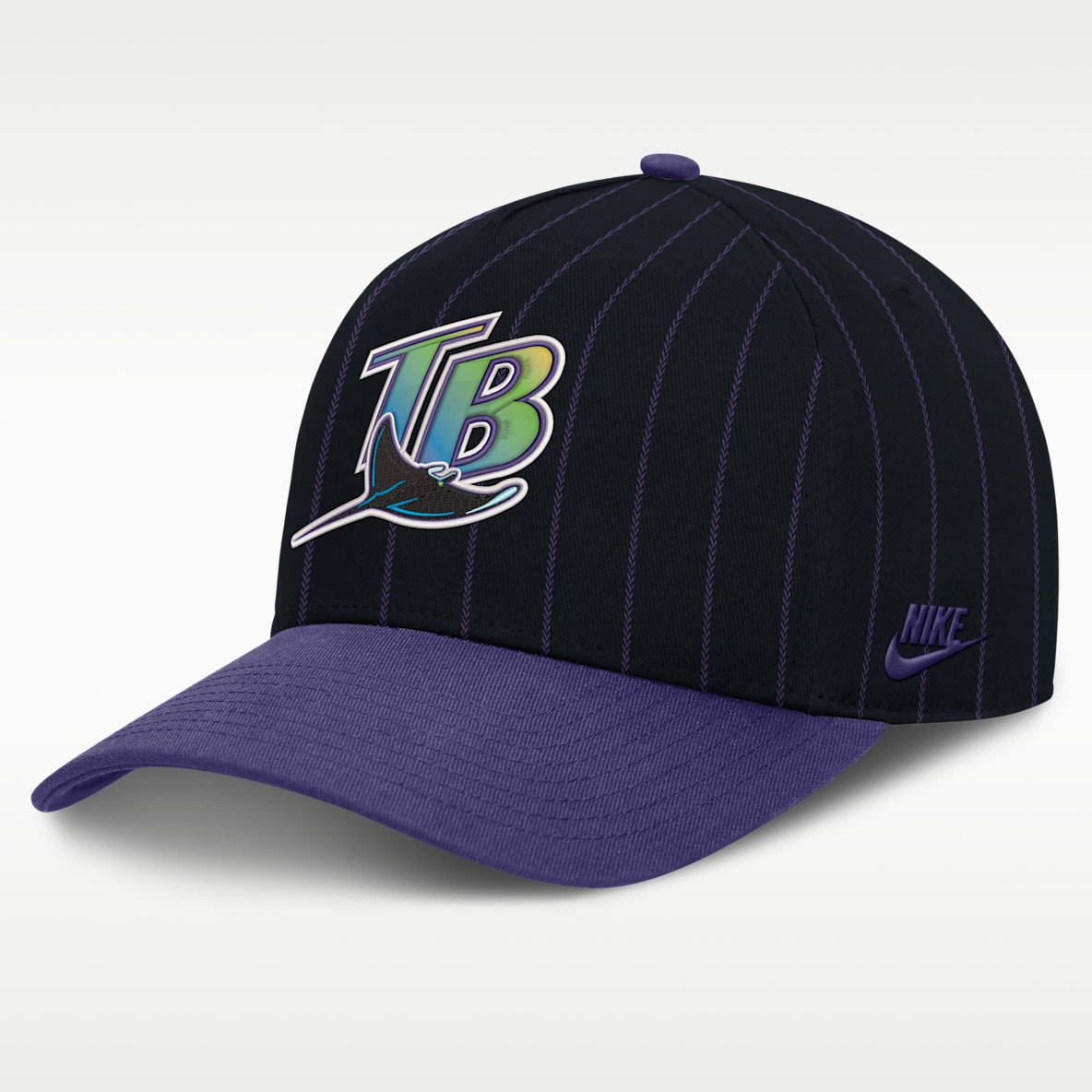 Tampa Bay Rays Cooperstown Rise Gorra Nike de la MLB ajustable con estructura A-Frame para hombre