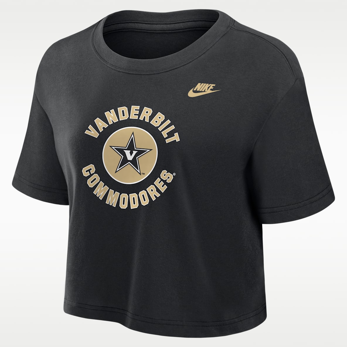 Vanderbilt Commodores Women's Nike Dri-FIT Cropped T-Shirt
