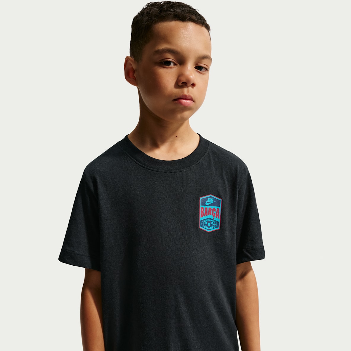 F.C. Barcelona Premier Older Kids' Nike Football T-Shirt