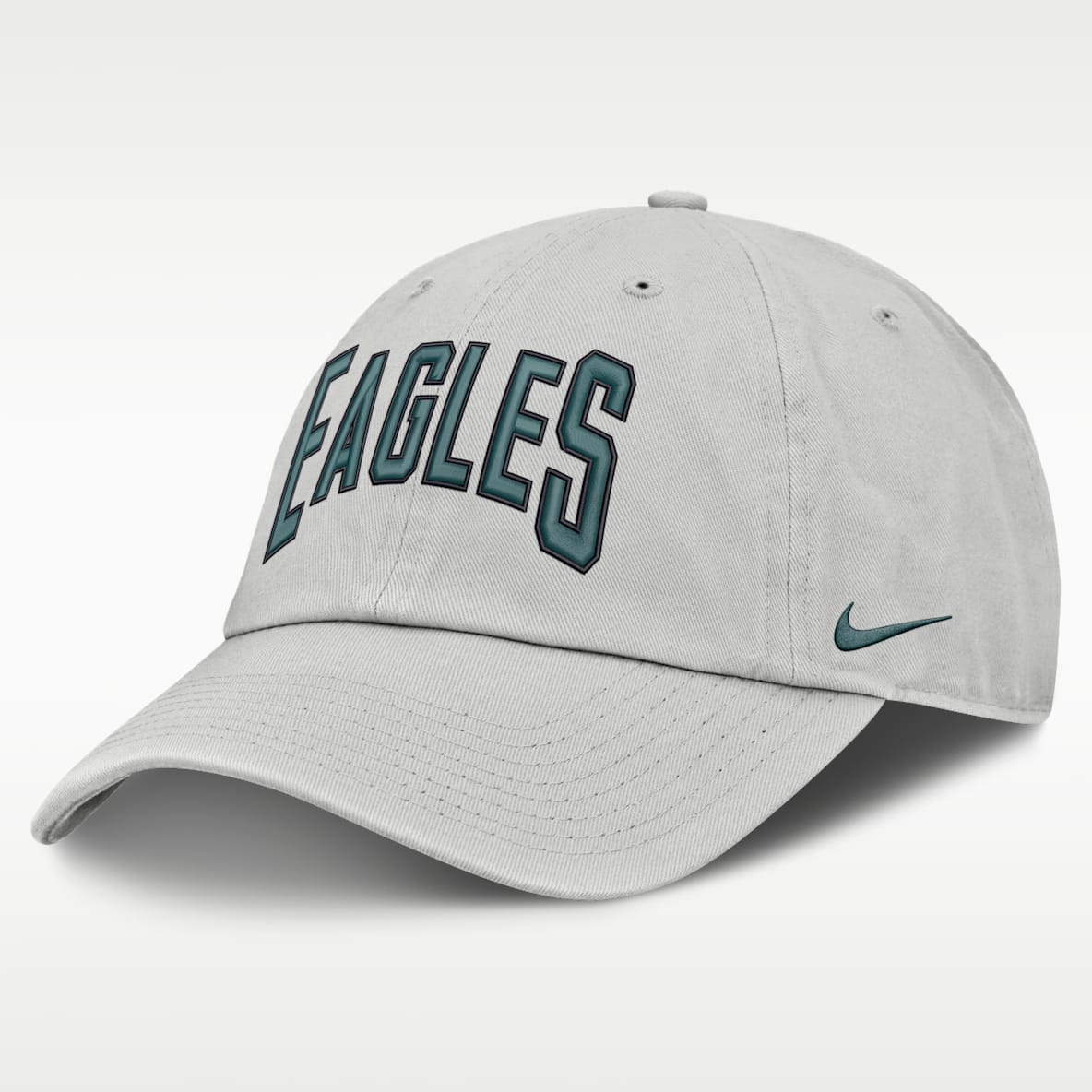 Philadelphia Eagles, línea Primetime Club Arched Gorro ajustable Nike de la NFL para hombre