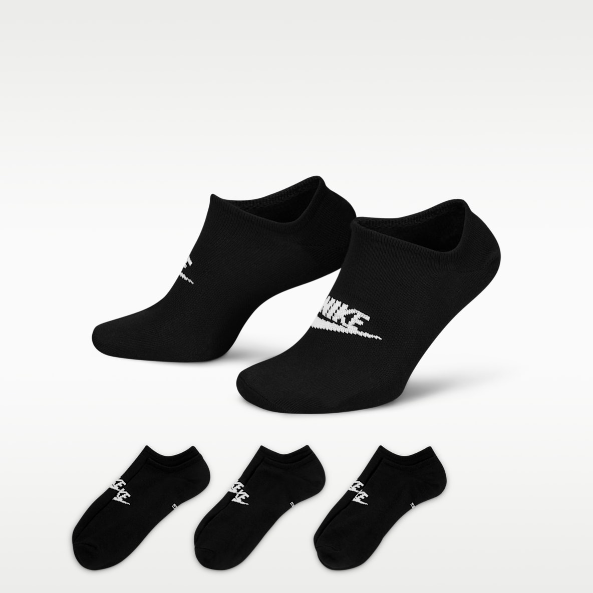 Nike Sportswear Everyday Essential No-Show Socks (3 Pairs)