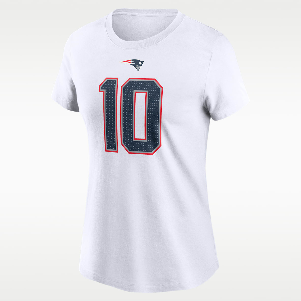 Drake Maye New England Patriots Playera Nike de la NFL para mujer