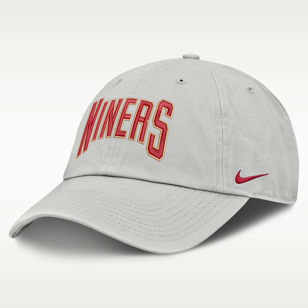 San Francisco 49ers Primetime Club Arched Gorra ajustable Nike de la NFL para hombre