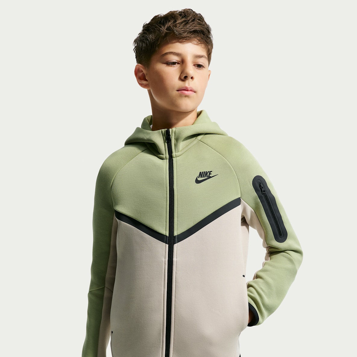 Nike Sportswear Tech Fleece Big Kids' Full-Zip Hoodie