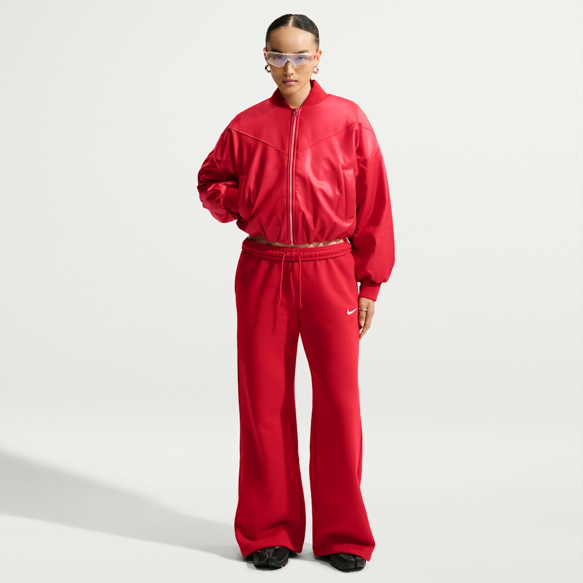 Nike Studio Fleece Medium Weight Women's Mid-Rise Wide-Leg Pants