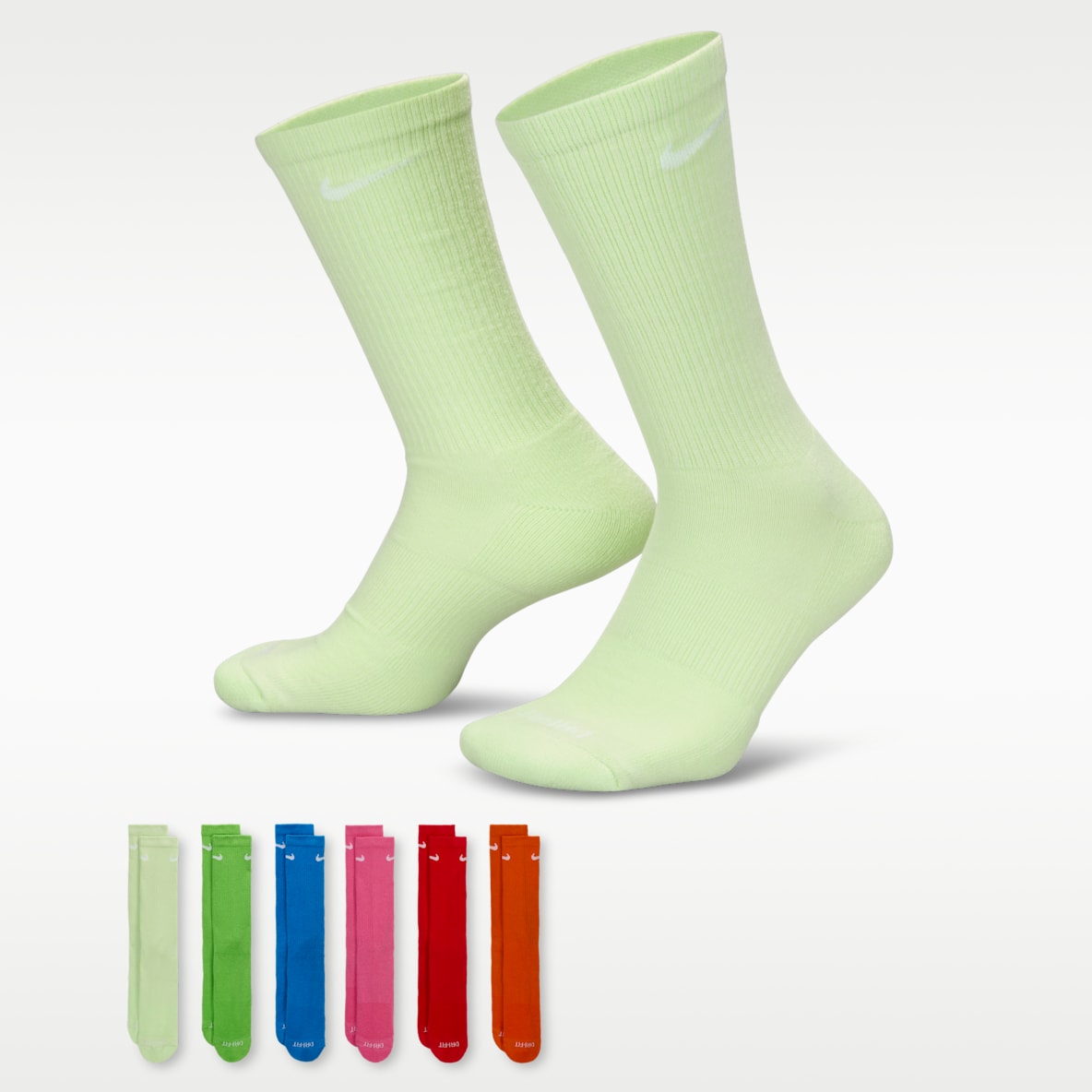 Nike Everyday Plus Cushioned Training Crew Socks (6 Pairs)