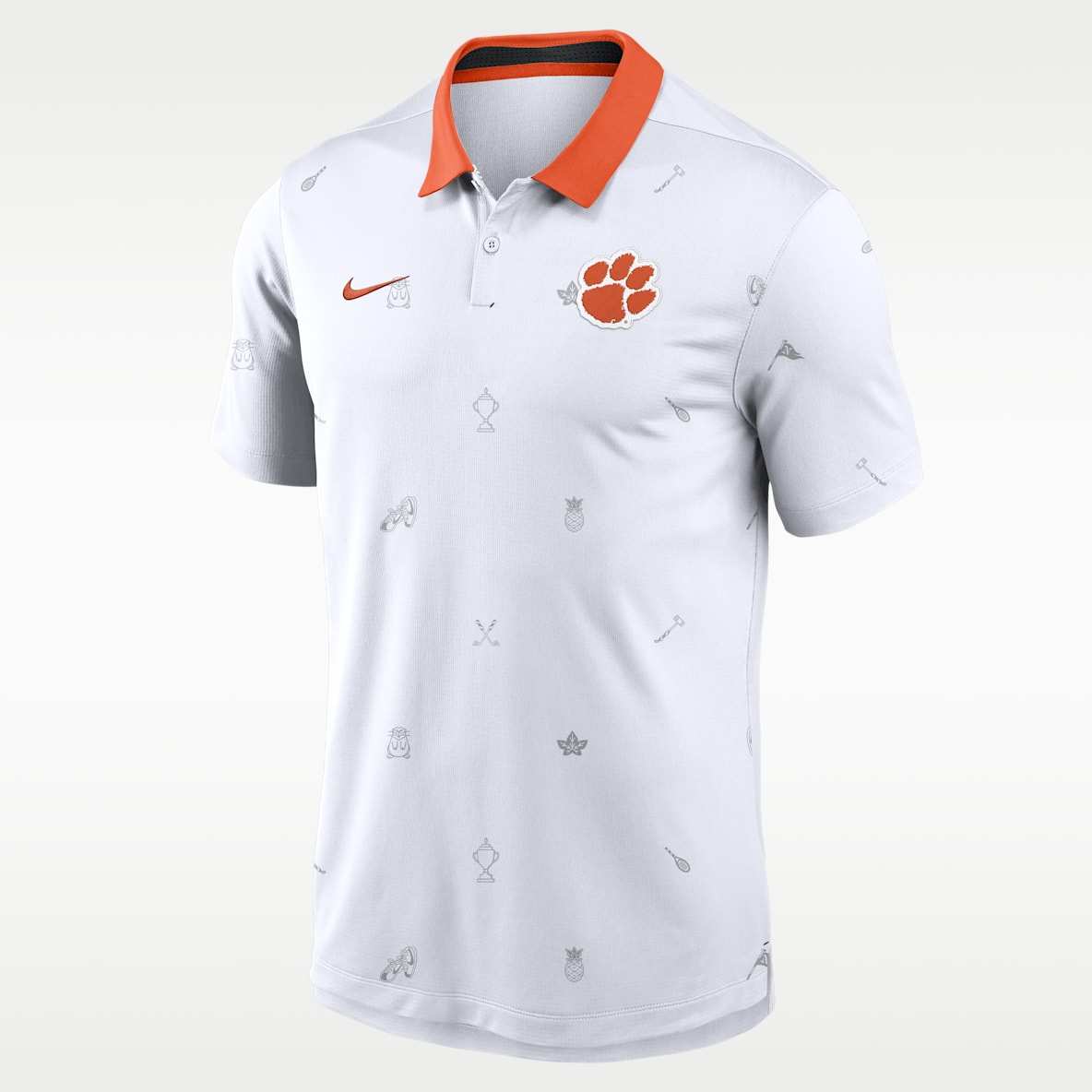 Clemson Vapor Pattern Men's Nike Dri-FIT College Polo