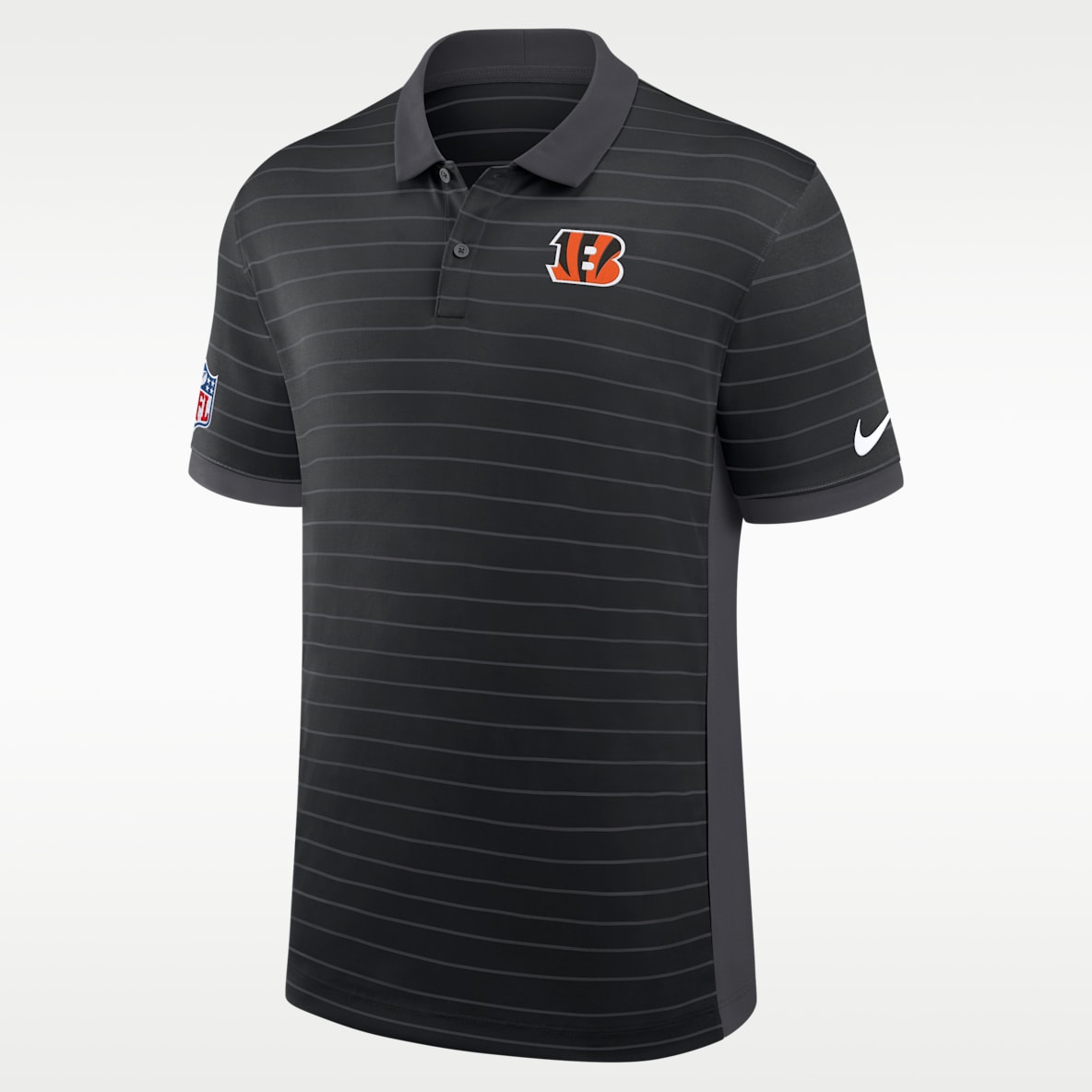 Cincinnati Bengals Sideline Victory Stripe Men's Nike Dri-FIT NFL Polo