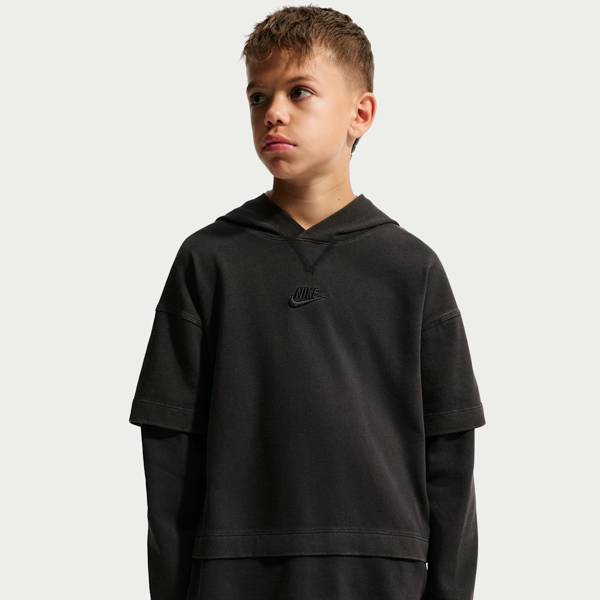 Nike Sportswear Collection Big Kids' Layered Long-Sleeve Top