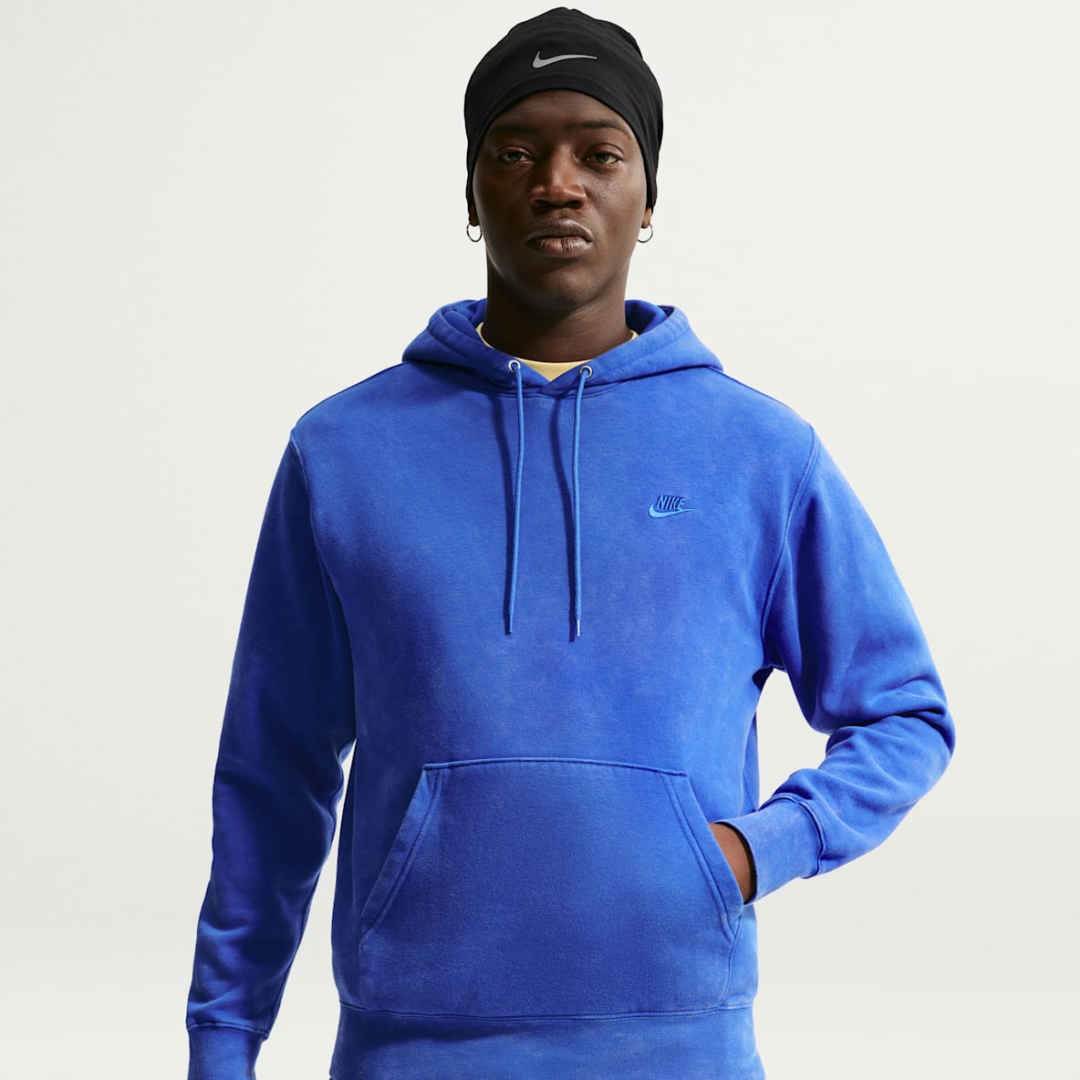 Nike Sportswear Club Sudadera con gorro de tejido Fleece prelavada para hombre