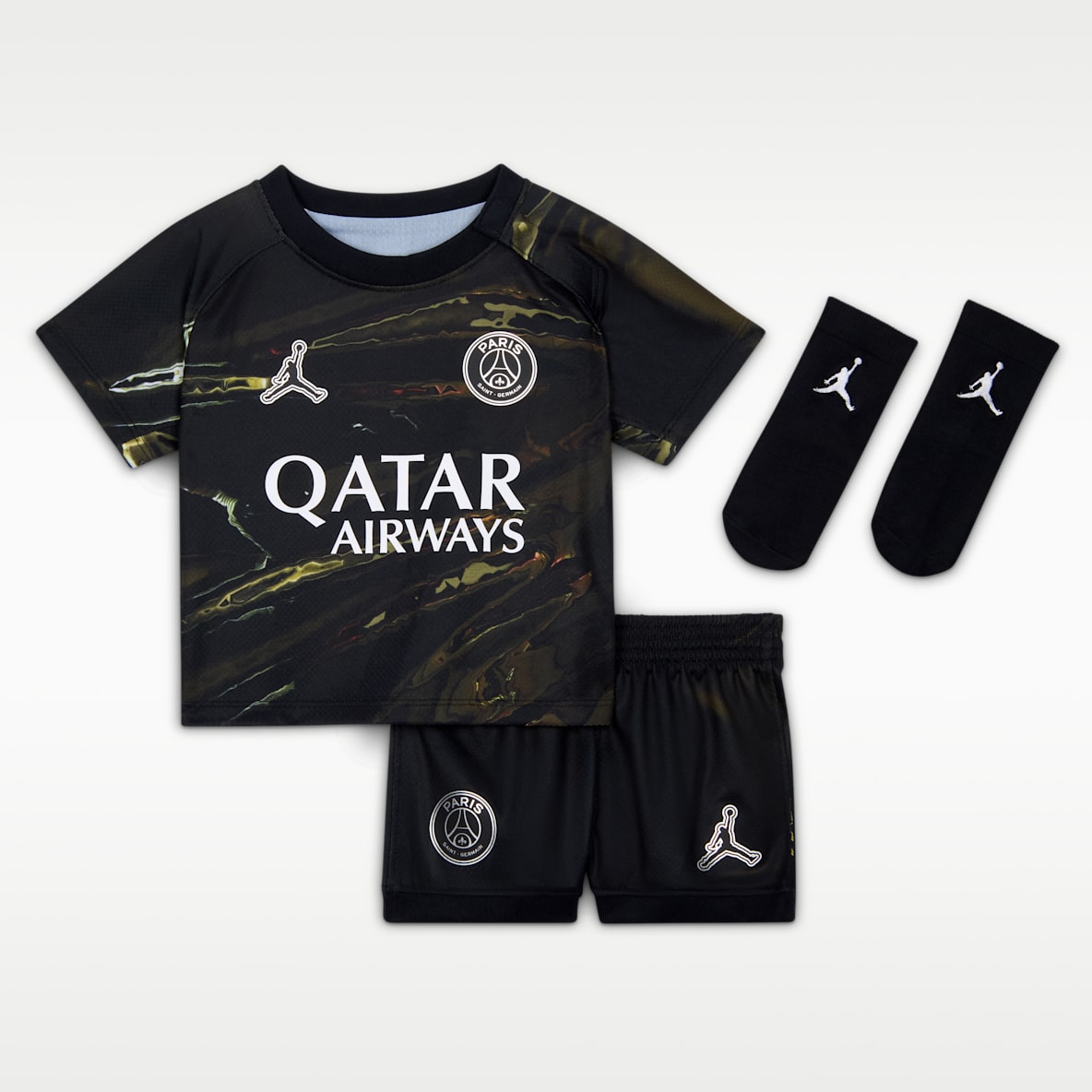 Paris Saint-Germain 2026 Stadium Night Edition Baby/Toddler Jordan Football Replica 3-Piece Kit