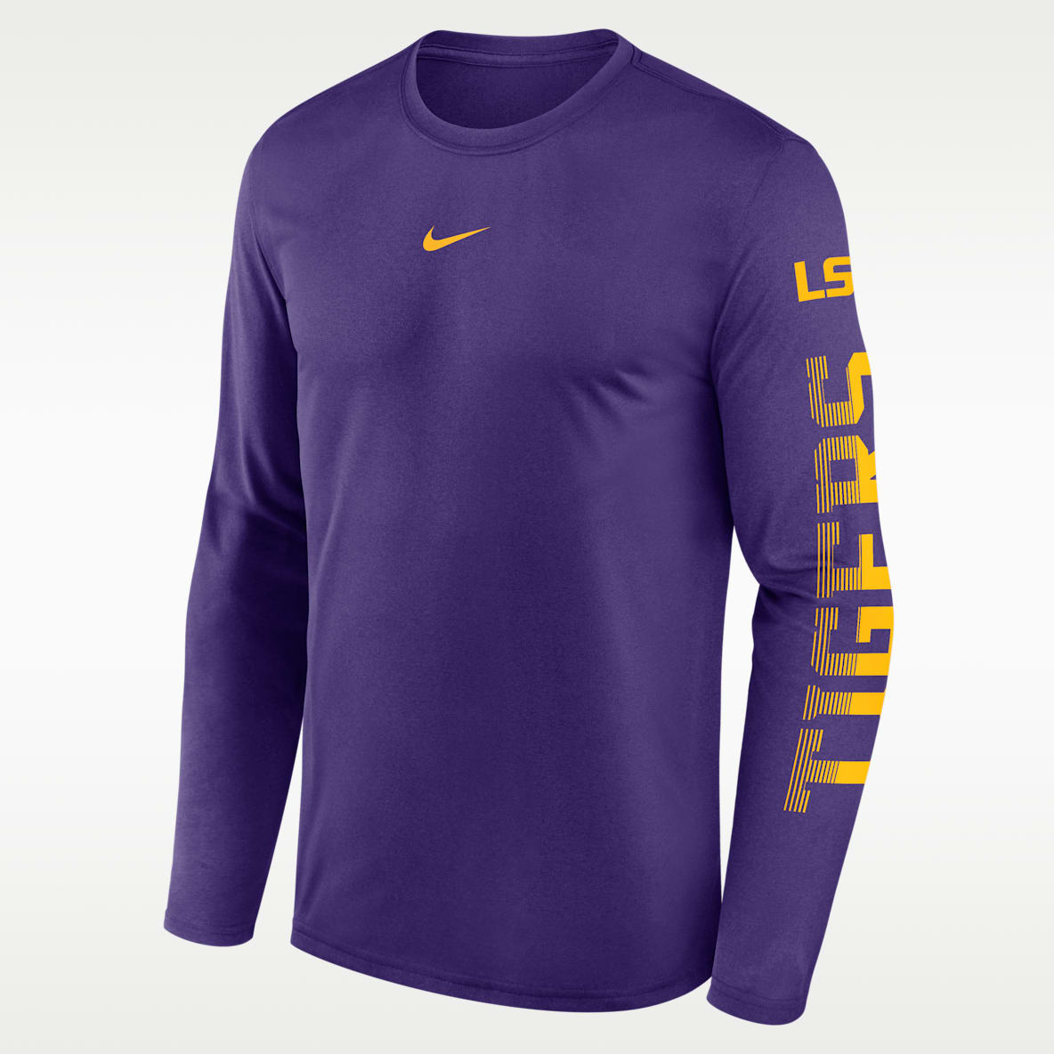 LSU Primetime Stack Legend Playera de manga larga universitaria Nike Dri-FIT para hombre