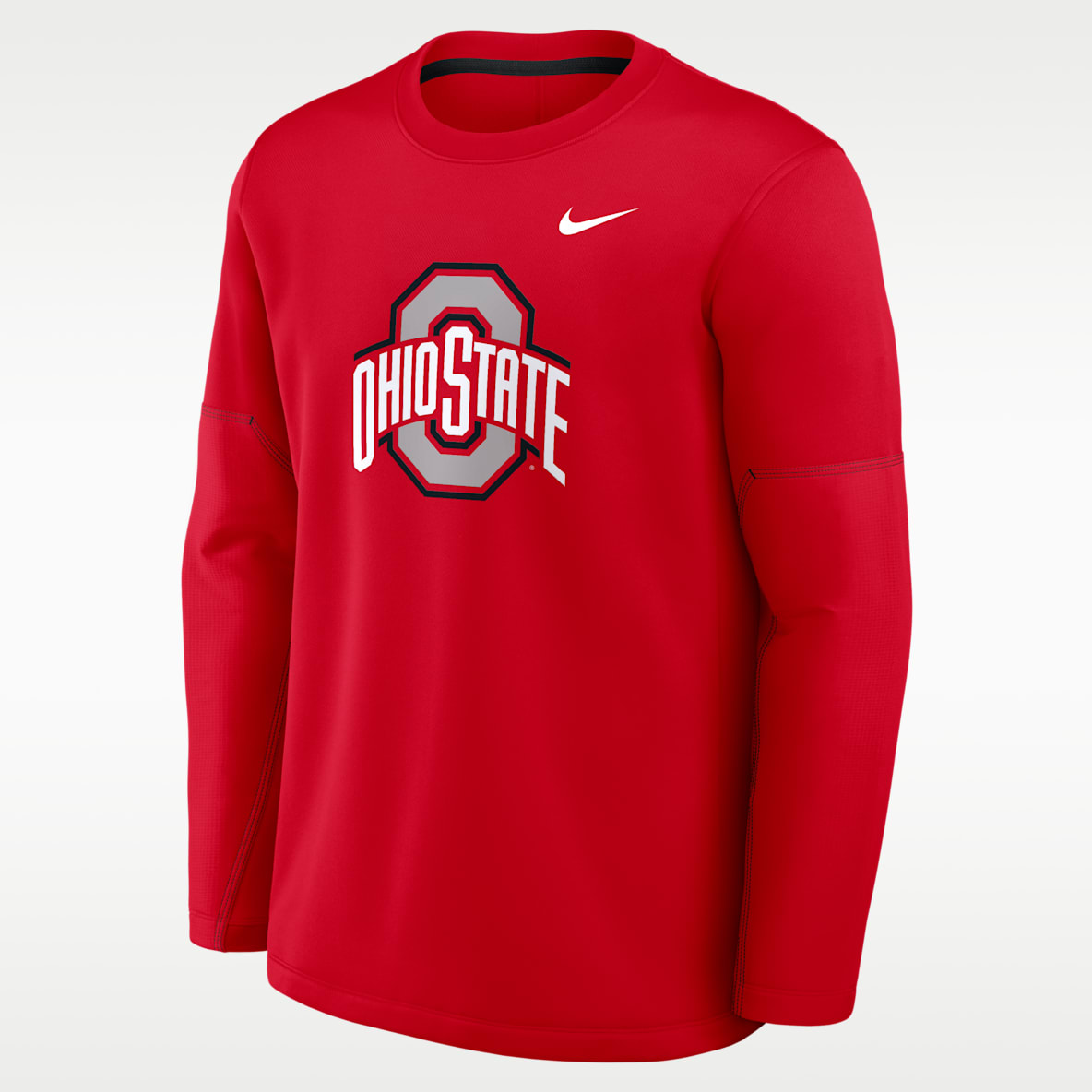 Ohio State Sideline Coaches Men's Nike Therma-FIT College Long-Sleeve T-Shirt