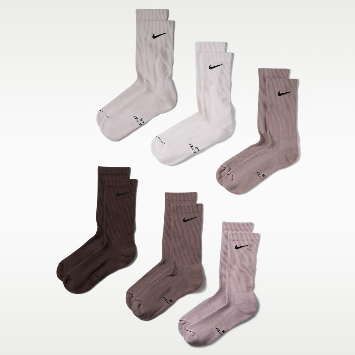 Nike Everyday Elevated Crew sokken (6 paar)