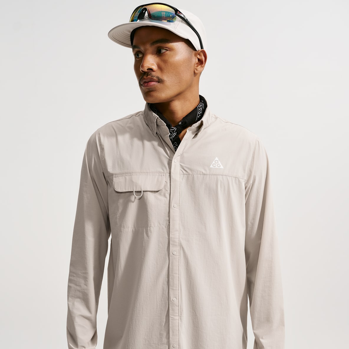 ACG "Aireez" Men's Long-Sleeve Button-Up Trail Running Top 