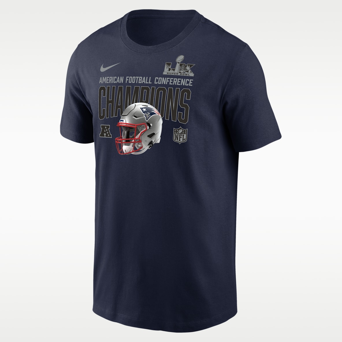 New England Patriots 2026 AFC Champions Glory Shield Men's Nike NFL T-Shirt