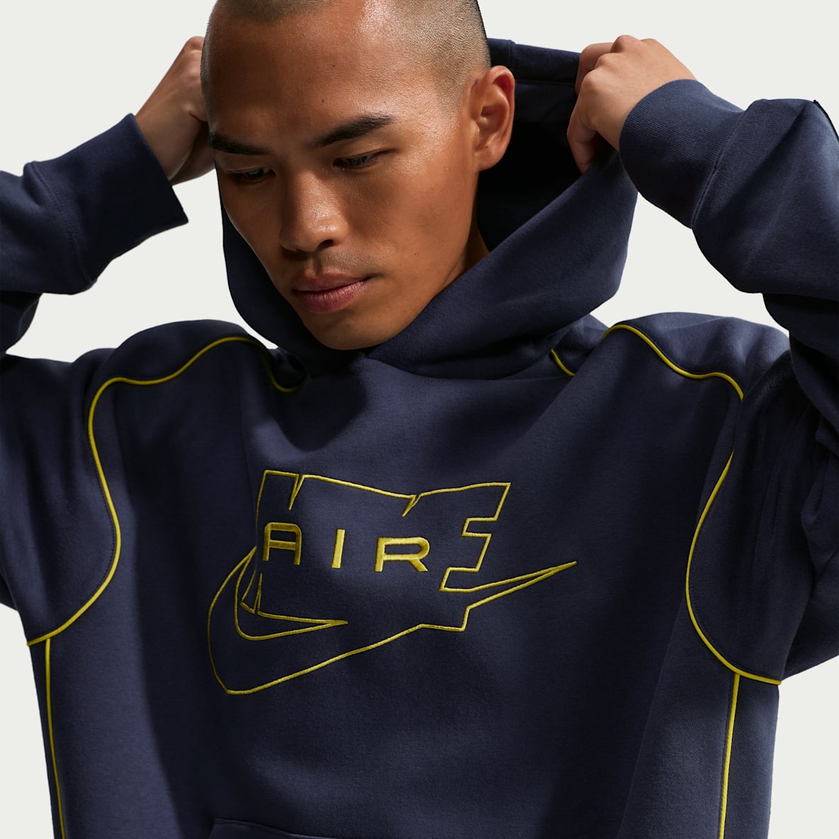 Nike Air Sudadera con gorro sin cierre de tejido Fleece para hombre