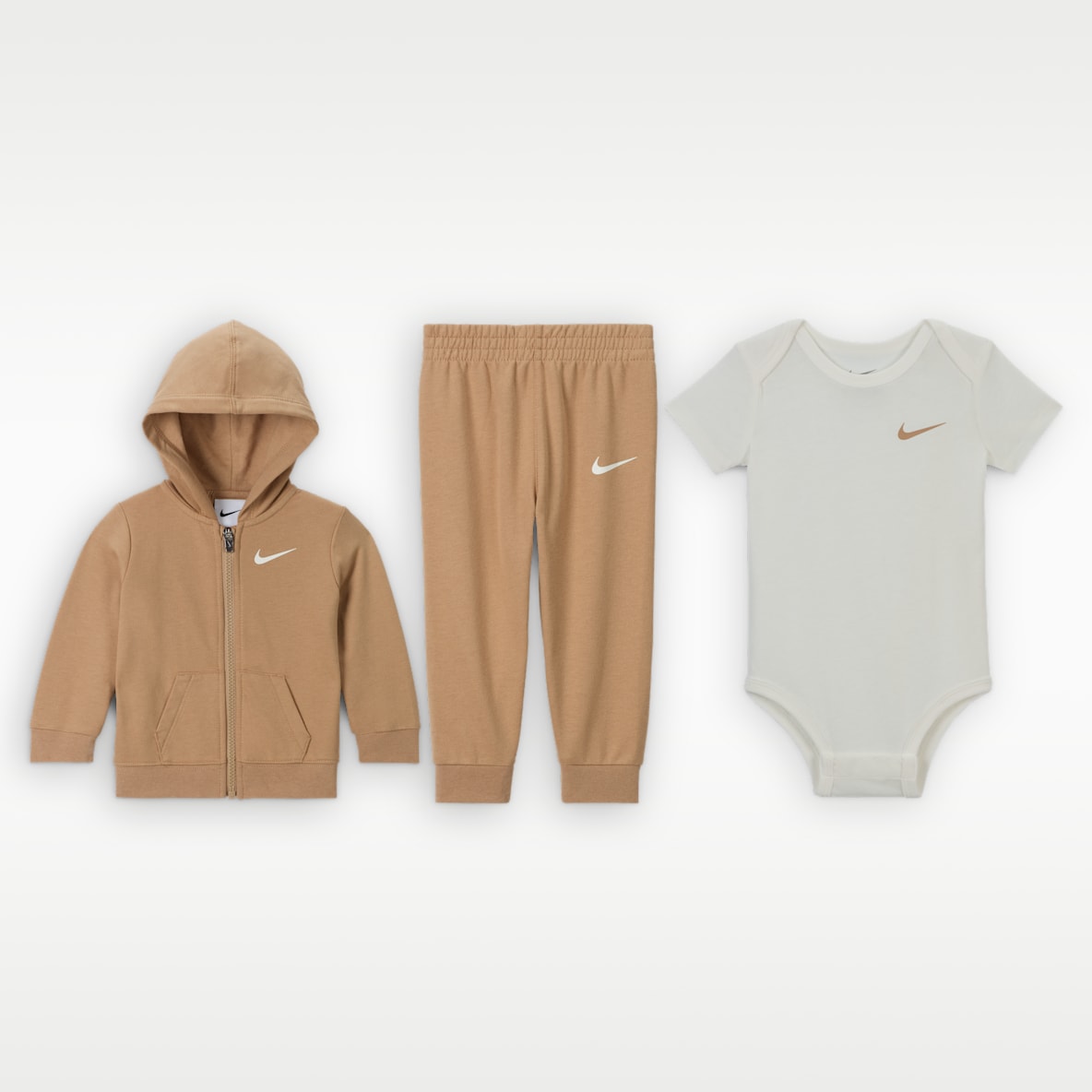 Nike Baby (0-6M) 3-Piece Bodysuit and Pants Set