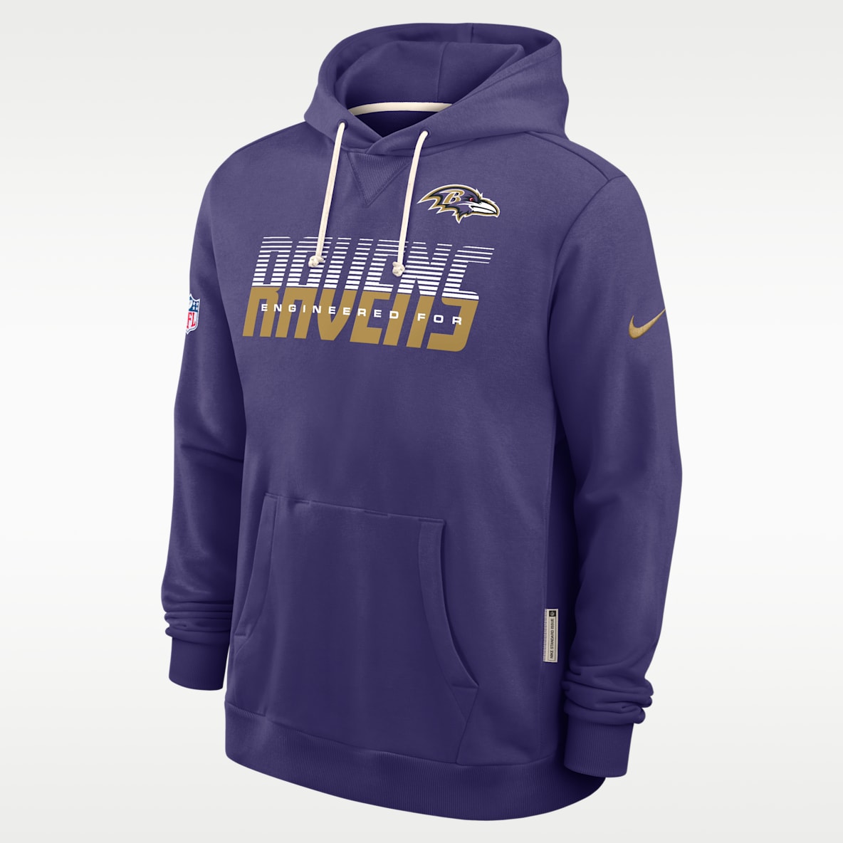 Baltimore Ravens Sideline Standard Issue Men's Nike Dri-FIT NFL Pullover Hoodie