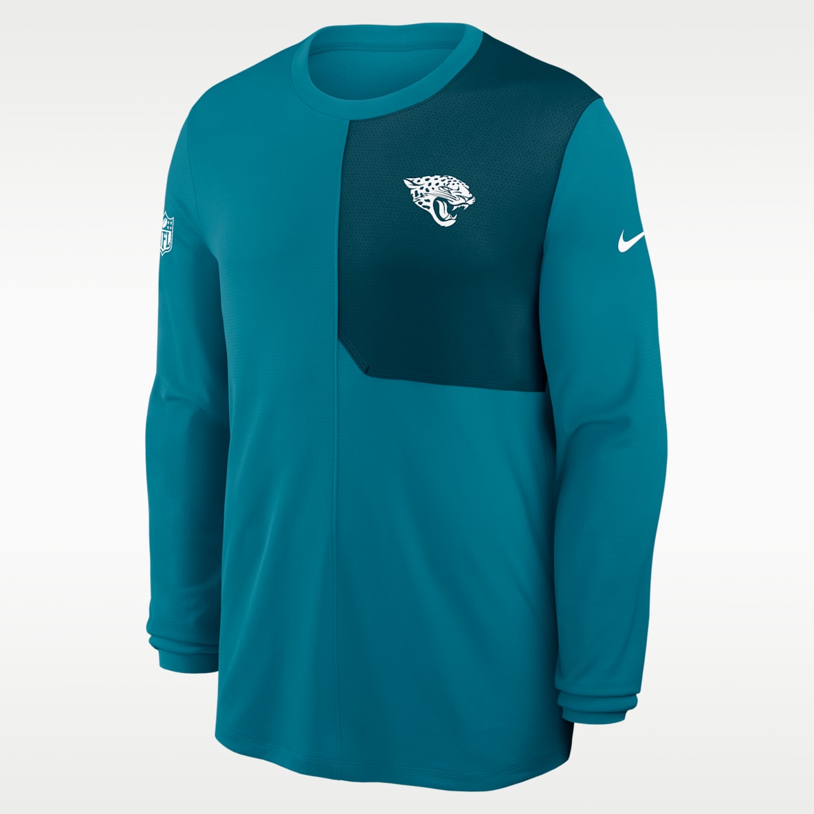 Jacksonville Jaguars Sideline Coach Playera de manga larga Nike Dri-FIT de la NFL para hombre