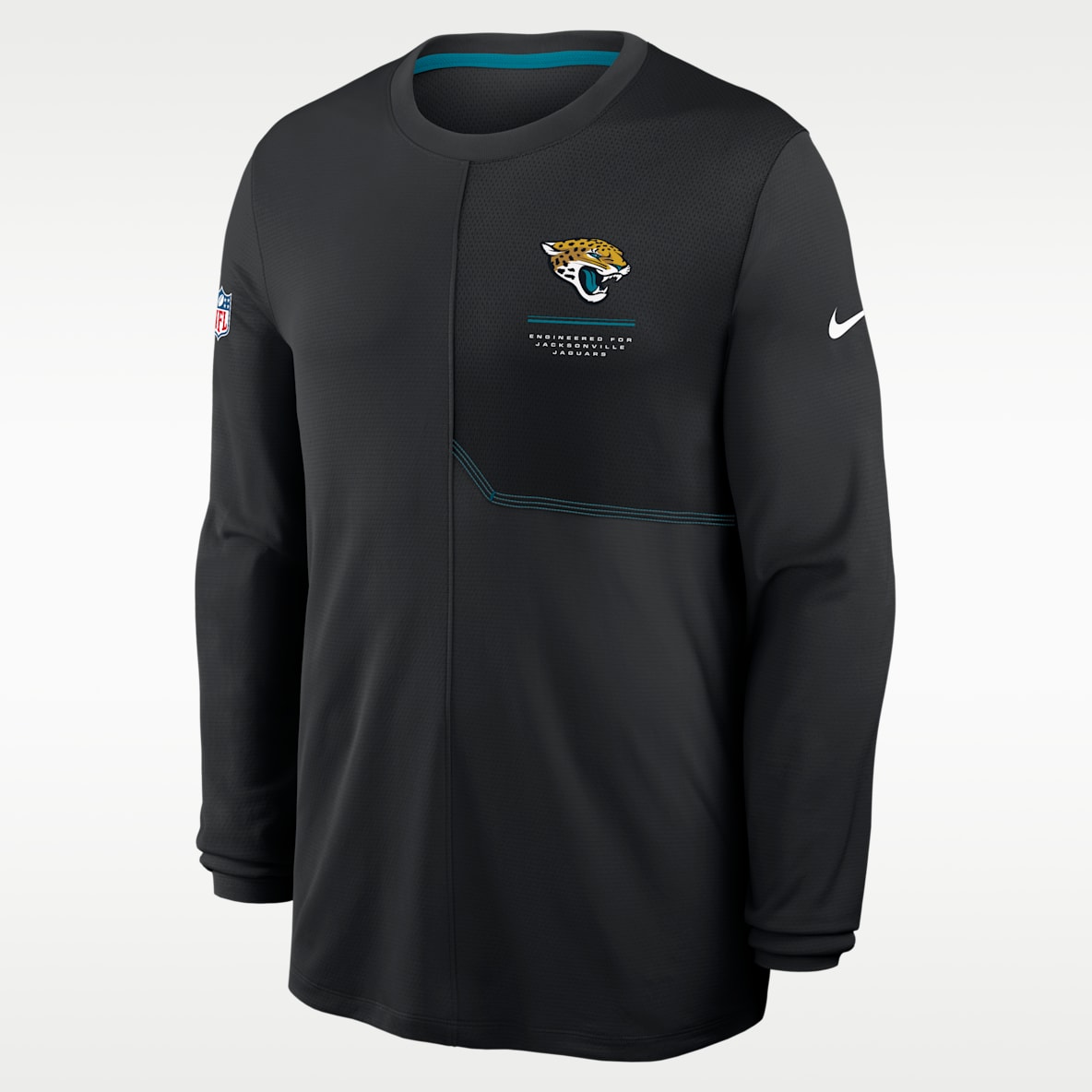 Jacksonville Jaguars Sideline Coach Men's Nike Dri-FIT NFL Long-Sleeve Top