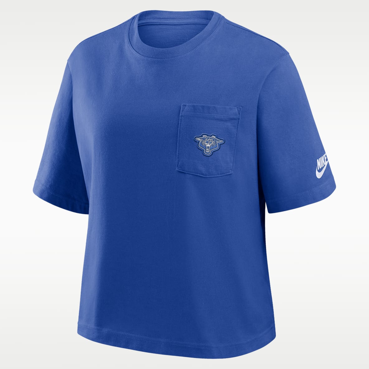 Kentucky Legacy Pocket Boxy Playera universitaria Nike para mujer