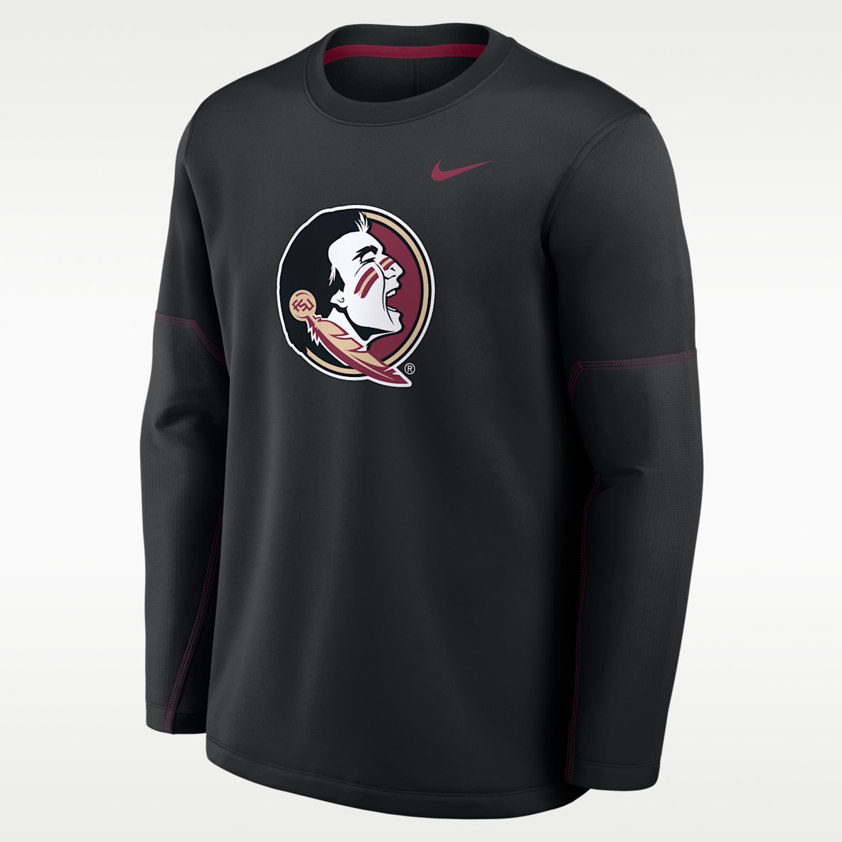 Florida State Sideline Coaches Men's Nike Therma-FIT College Long-Sleeve T-Shirt