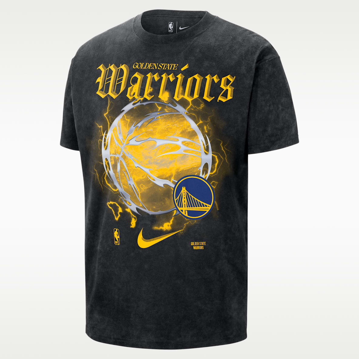 Golden State Warriors Courtside "Halloween" Nike NBA Max90-T-Shirt für Herren